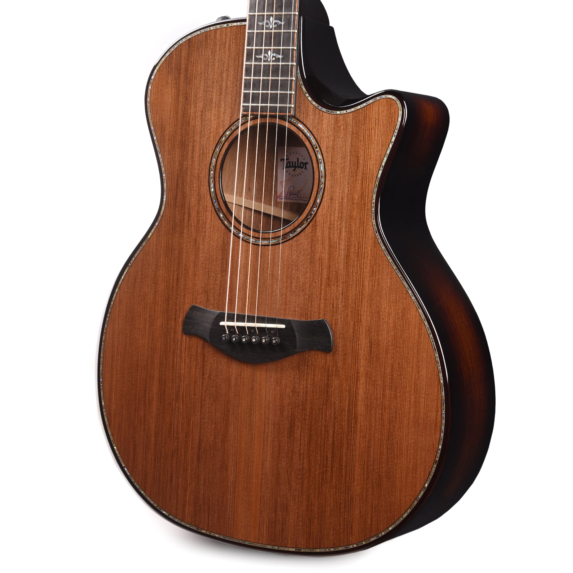 Taylor Builder's Edition 914ce Grand Auditorium Stripy Sinker Redwood/Rosewood Natural Top Acoustic Guitars / OM and Auditorium