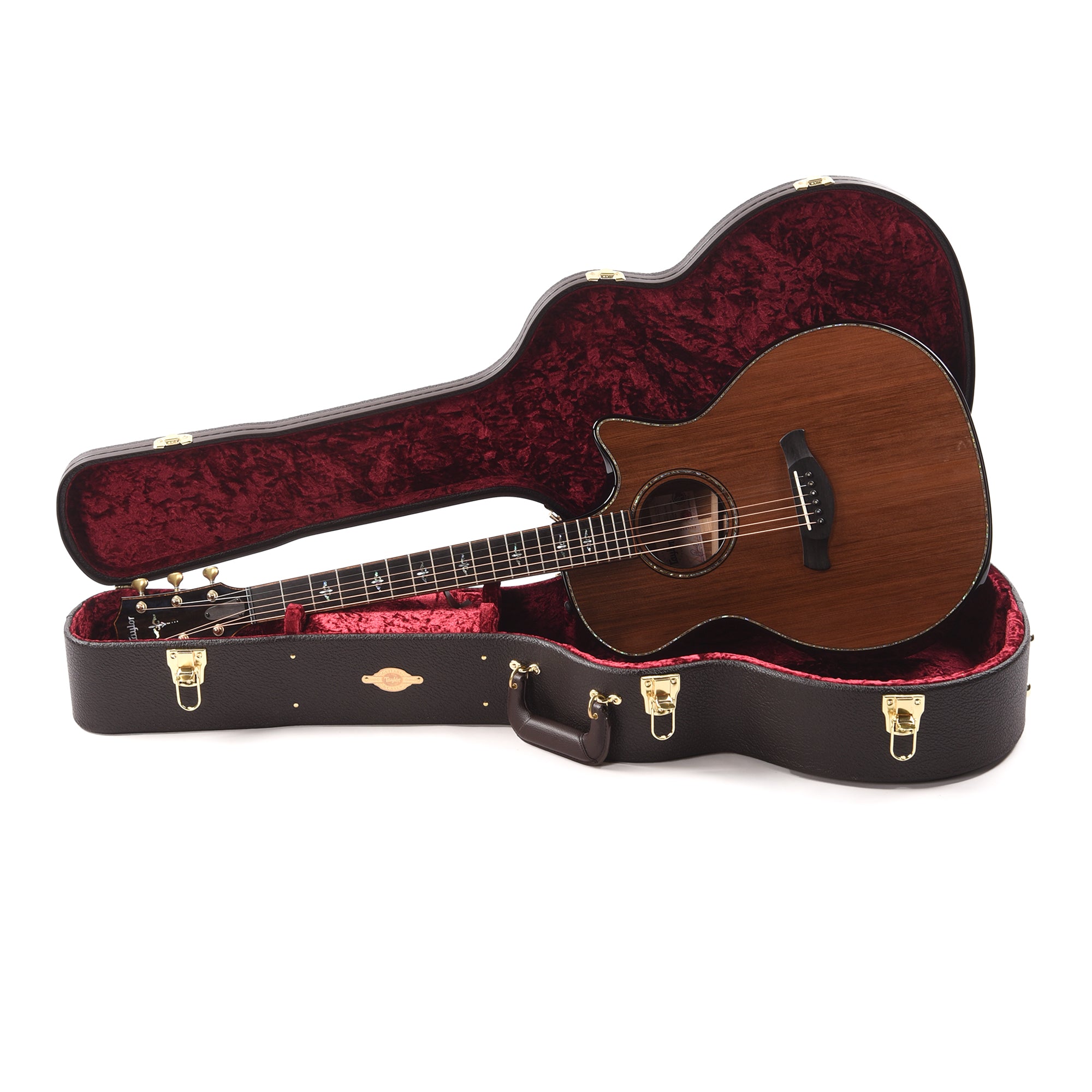 Taylor Builder's Edition 914ce Grand Auditorium Stripy Sinker Redwood/Rosewood Natural Top Acoustic Guitars / OM and Auditorium