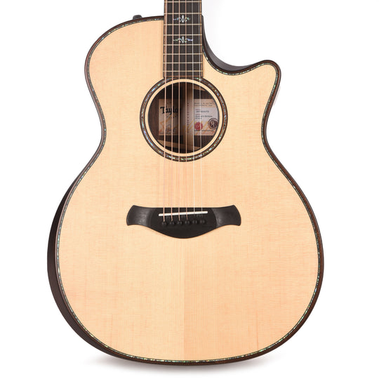 Taylor Builder's Edition 914ce Lutz Spruce/Indian Rosewood Natural Top/Kona Edgeburst Body ES2 Acoustic Guitars / OM and Auditorium