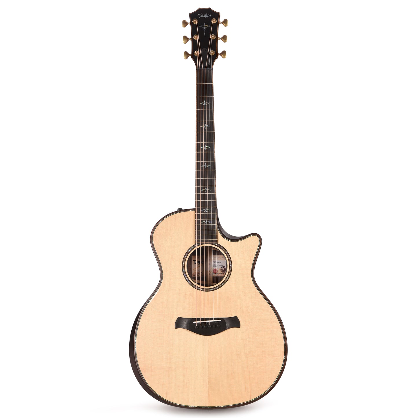 Taylor Builder's Edition 914ce Lutz Spruce/Indian Rosewood Natural Top/Kona Edgeburst Body ES2 Acoustic Guitars / OM and Auditorium