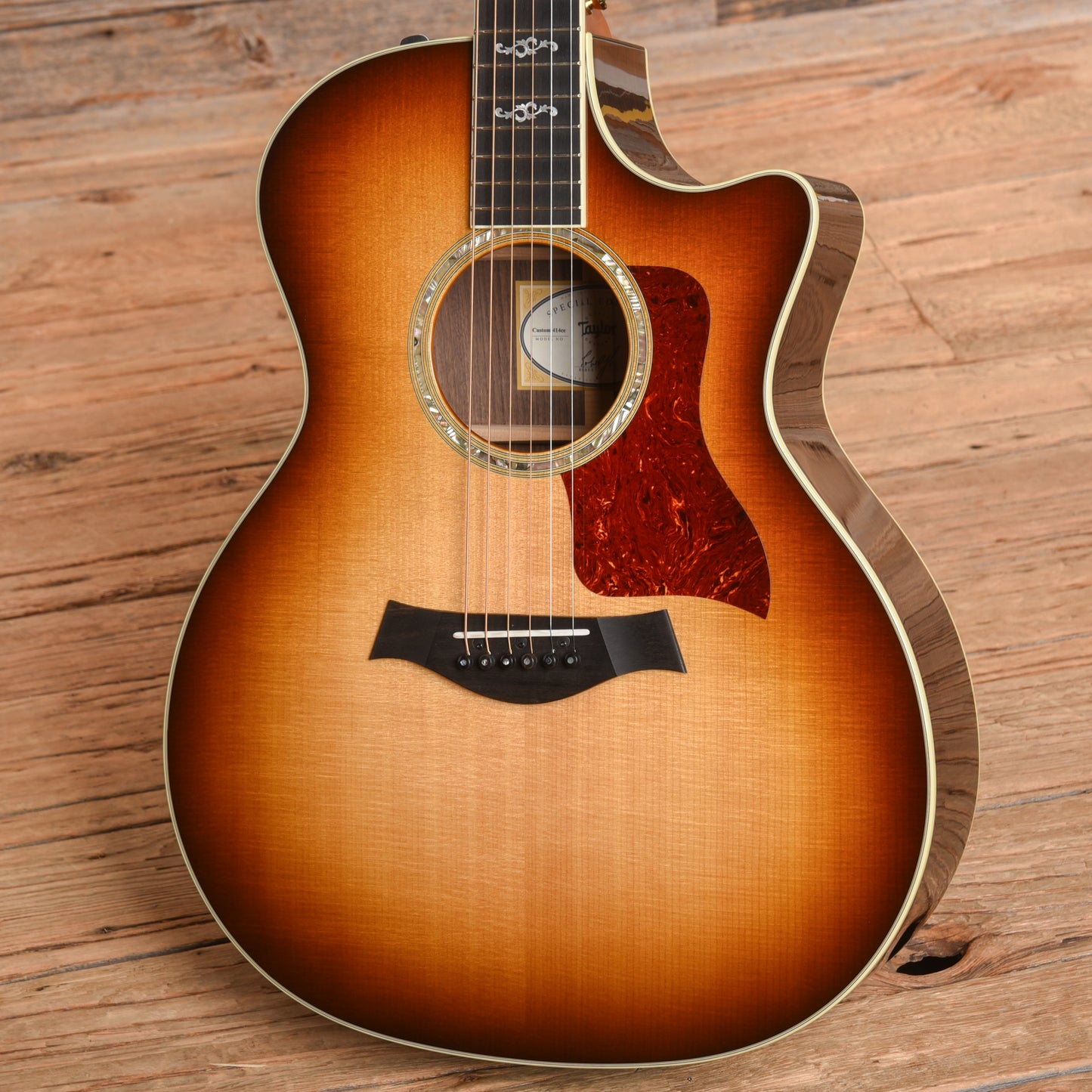 Taylor Custom 414ce Sunburst 2018 Acoustic Guitars / OM and Auditorium