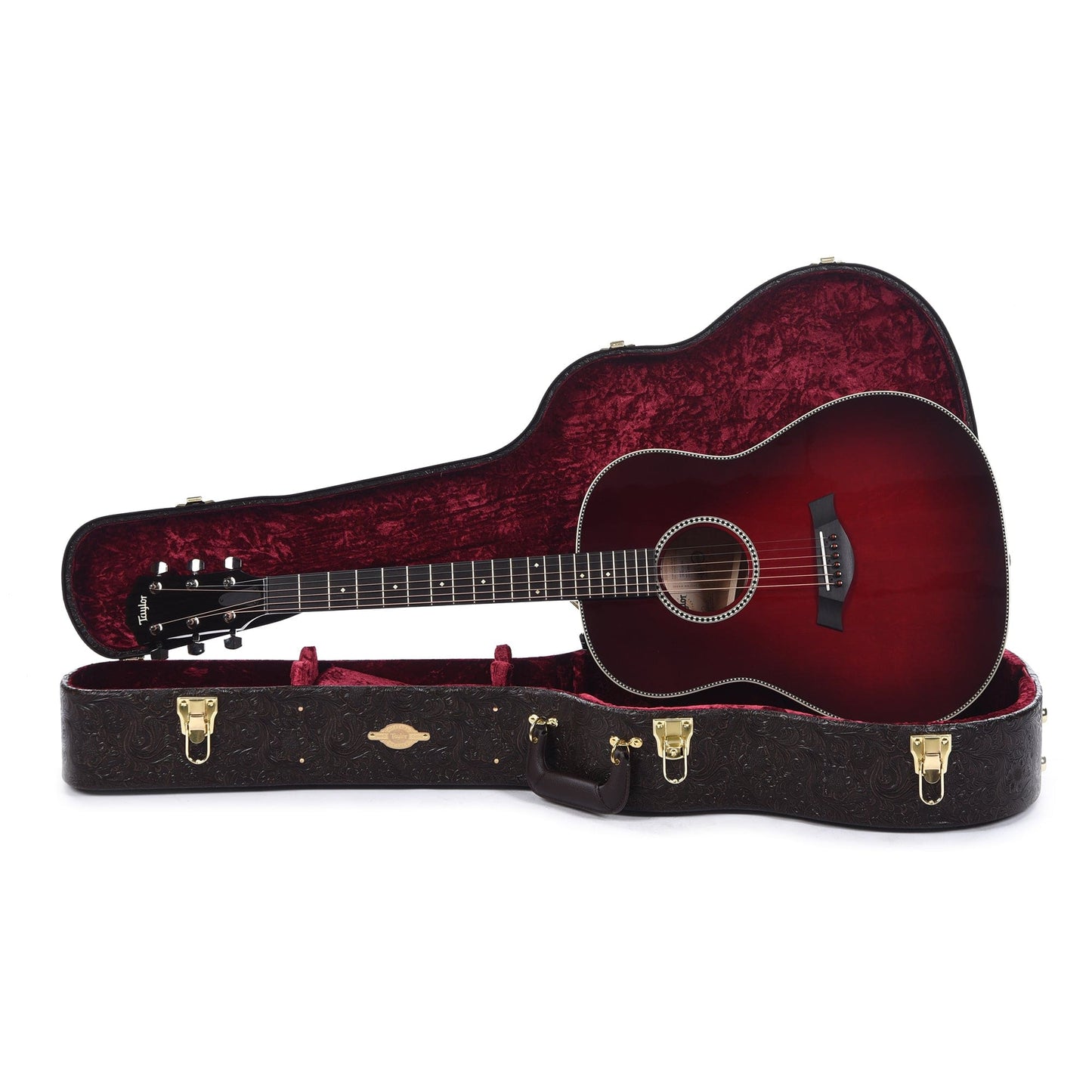 Taylor Custom "Catch" 2023 #011 Grand Pacific Maple Bearclaw Sitka/Figured Big Leaf Maple Ruby Redburst Acoustic Guitars / OM and Auditorium