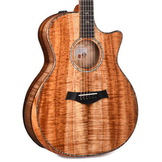 Taylor Custom Grand Auditorium AA Figured Hawaiian Koa Natural ES2 w/Hawaiian Koa Binding Acoustic Guitars / OM and Auditorium