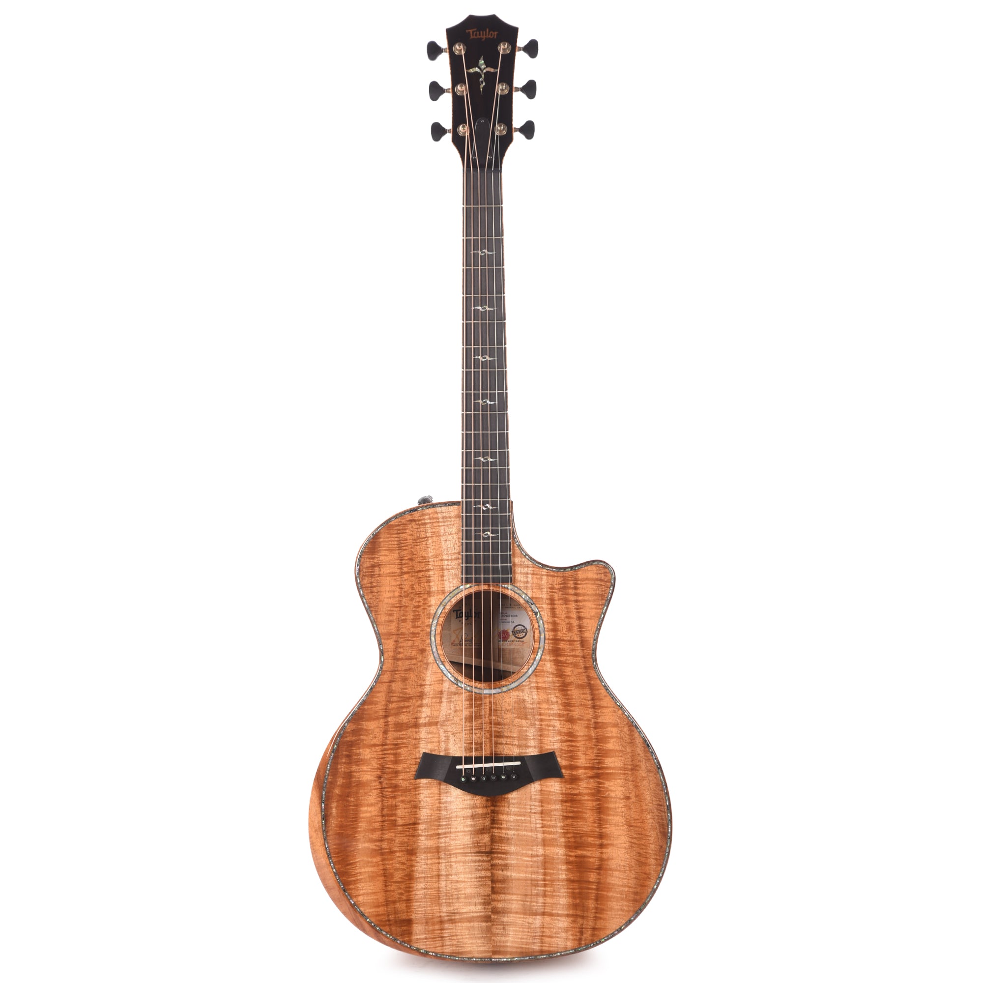 Taylor Custom Grand Auditorium AA Figured Hawaiian Koa Natural ES2 w/Hawaiian Koa Binding Acoustic Guitars / OM and Auditorium