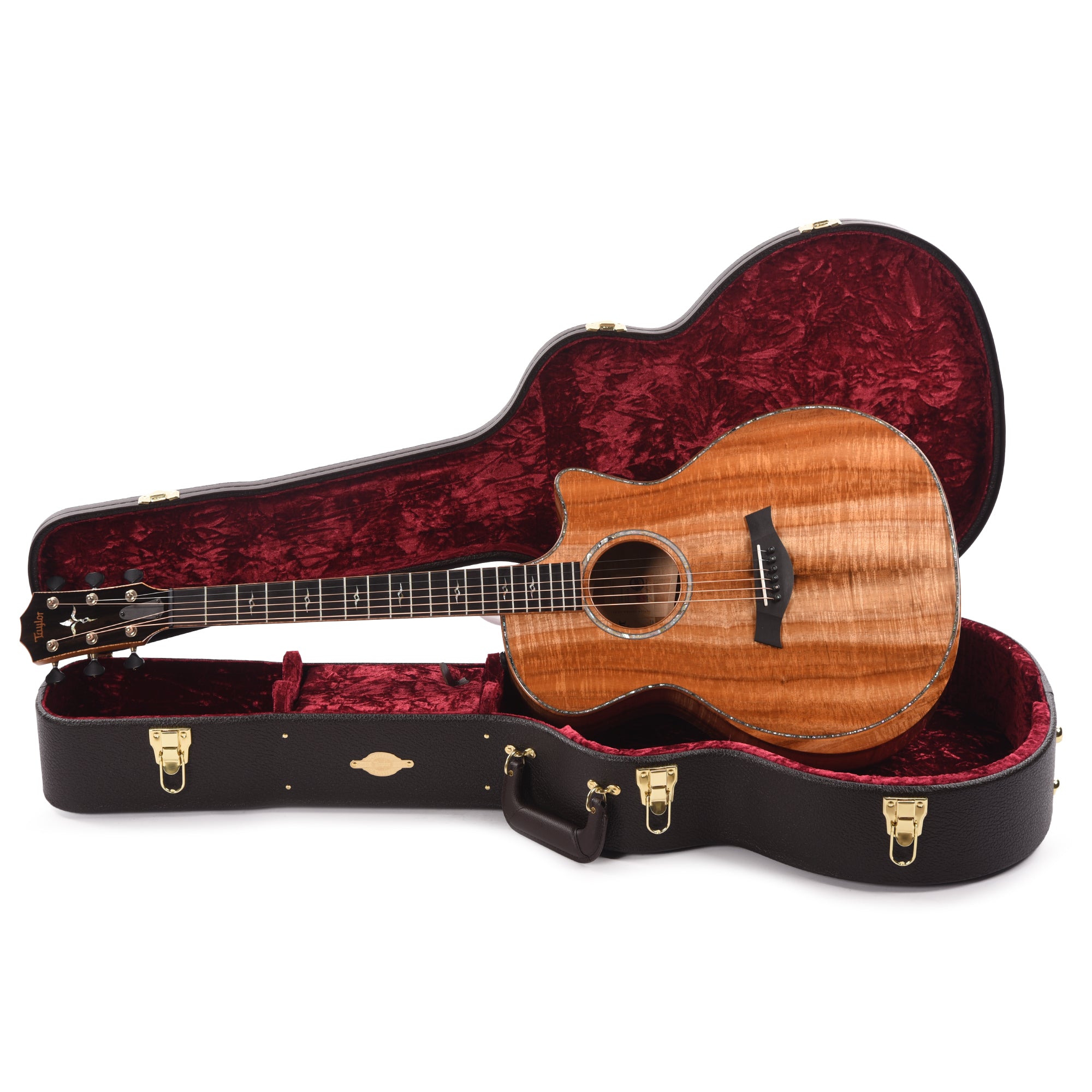 Taylor Custom Grand Auditorium AA Figured Hawaiian Koa Natural ES2 w/Hawaiian Koa Binding Acoustic Guitars / OM and Auditorium
