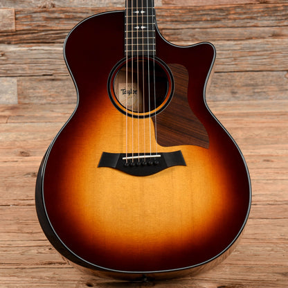 Taylor Custom Grand Auditorium Honduran Rosewood & Lutz Spruce w/Ebony Binding & Figured Mahogany Neck Tobacco Sunburst 2022 Acoustic Guitars / OM and Auditorium