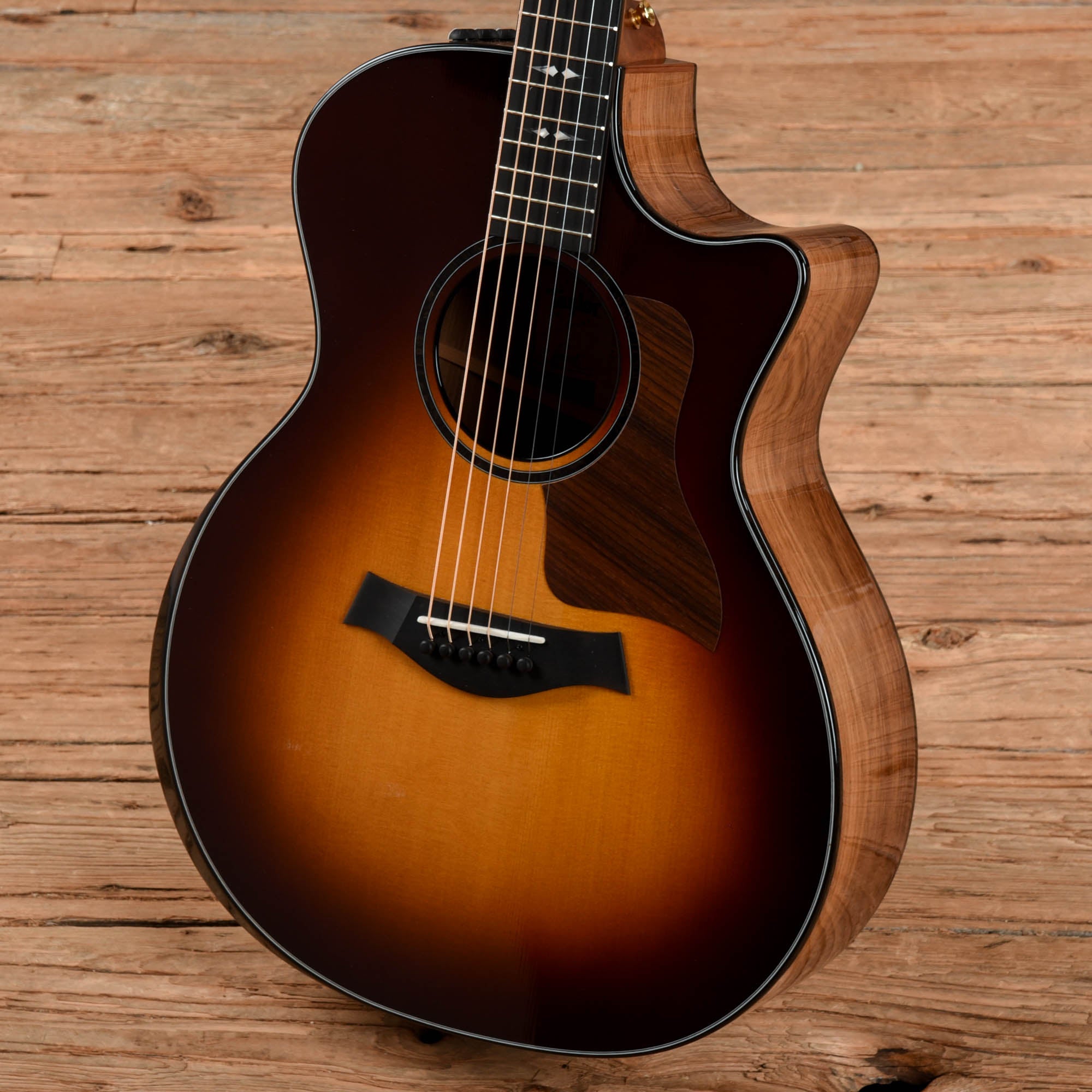 Taylor Custom Grand Auditorium Honduran Rosewood & Lutz Spruce w/Ebony Binding & Figured Mahogany Neck Tobacco Sunburst 2022 Acoustic Guitars / OM and Auditorium