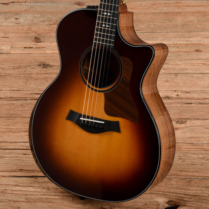 Taylor Custom Grand Auditorium Honduran Rosewood & Lutz Spruce w/Ebony Binding & Figured Mahogany Neck Tobacco Sunburst 2022 Acoustic Guitars / OM and Auditorium