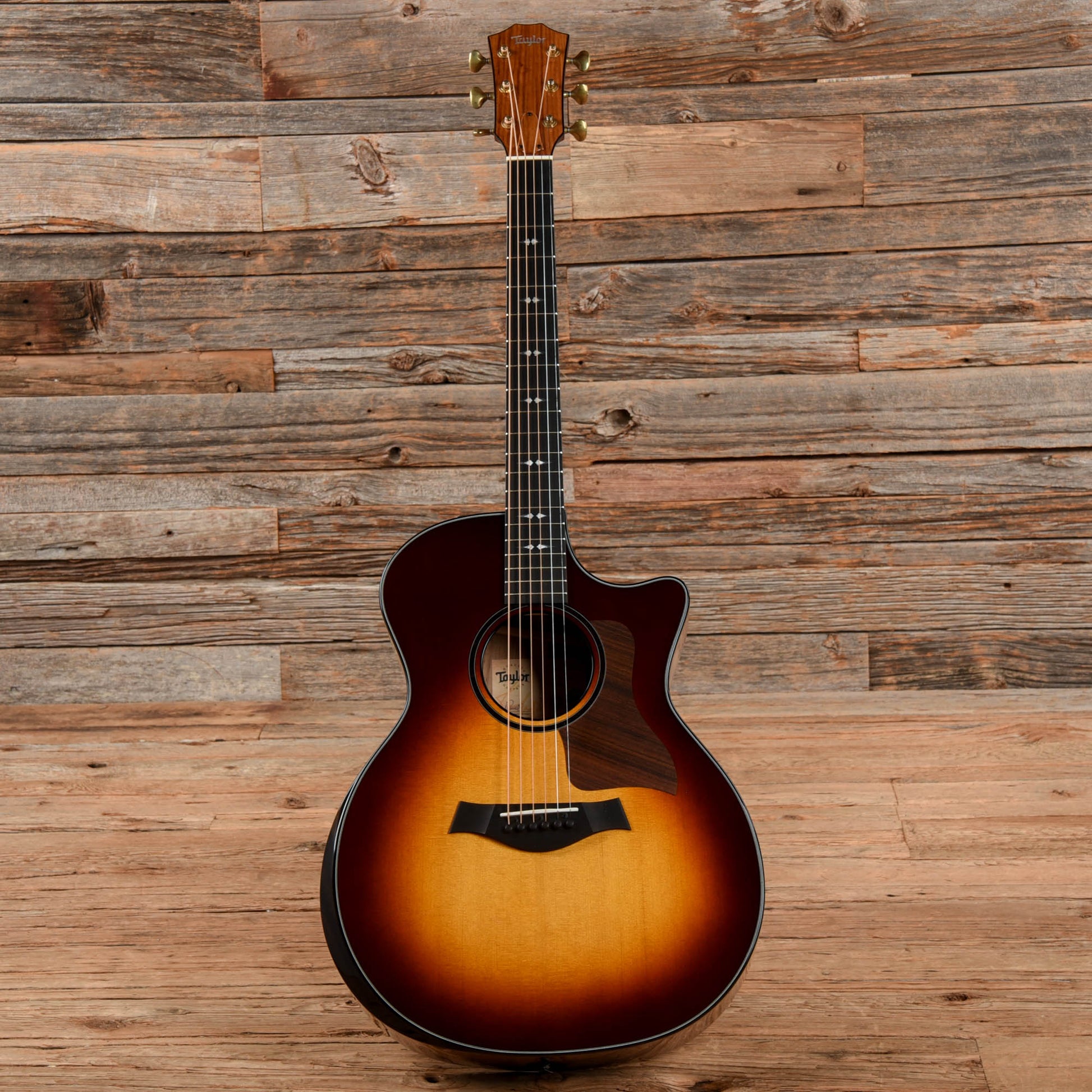 Taylor Custom Grand Auditorium Honduran Rosewood & Lutz Spruce w/Ebony Binding & Figured Mahogany Neck Tobacco Sunburst 2022 Acoustic Guitars / OM and Auditorium