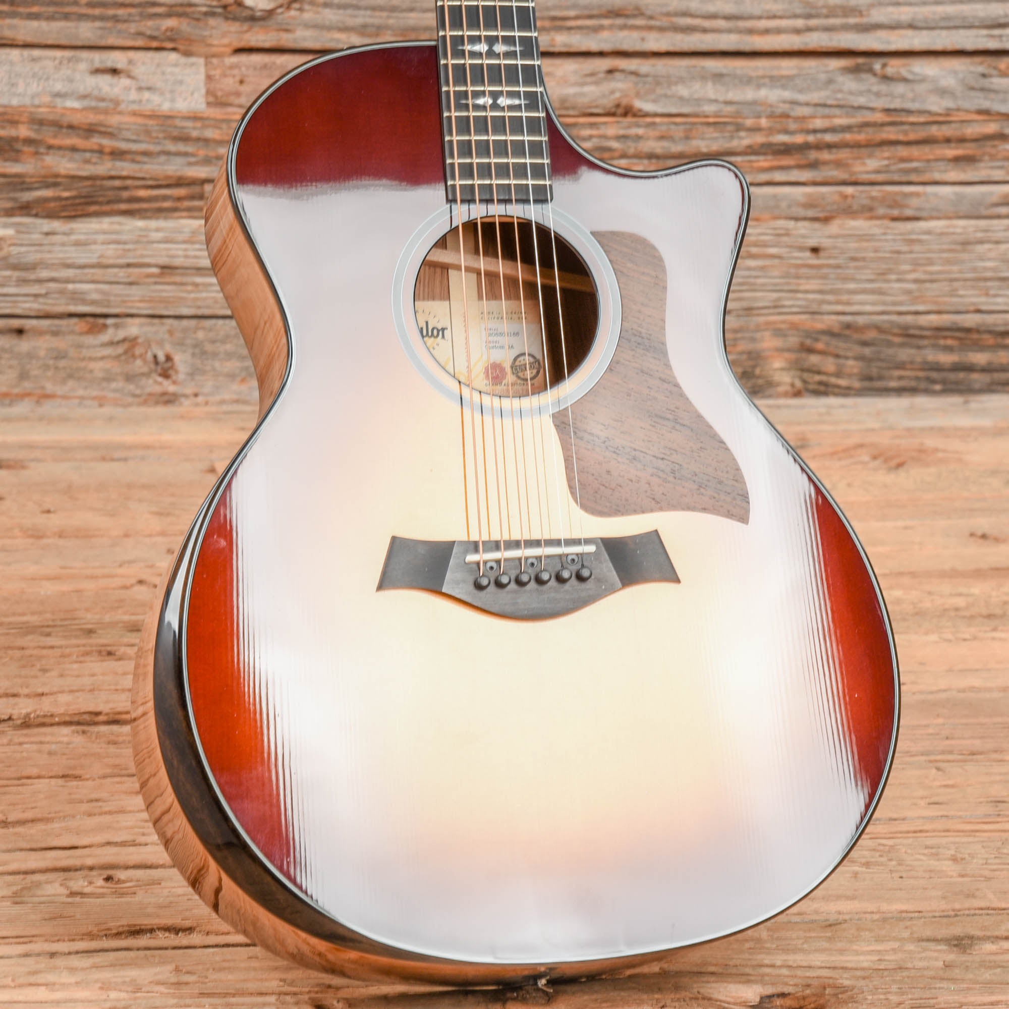 Taylor Custom Grand Auditorium Honduran Rosewood & Lutz Spruce w/Ebony Binding & Figured Mahogany Neck Tobacco Sunburst 2022 Acoustic Guitars / OM and Auditorium