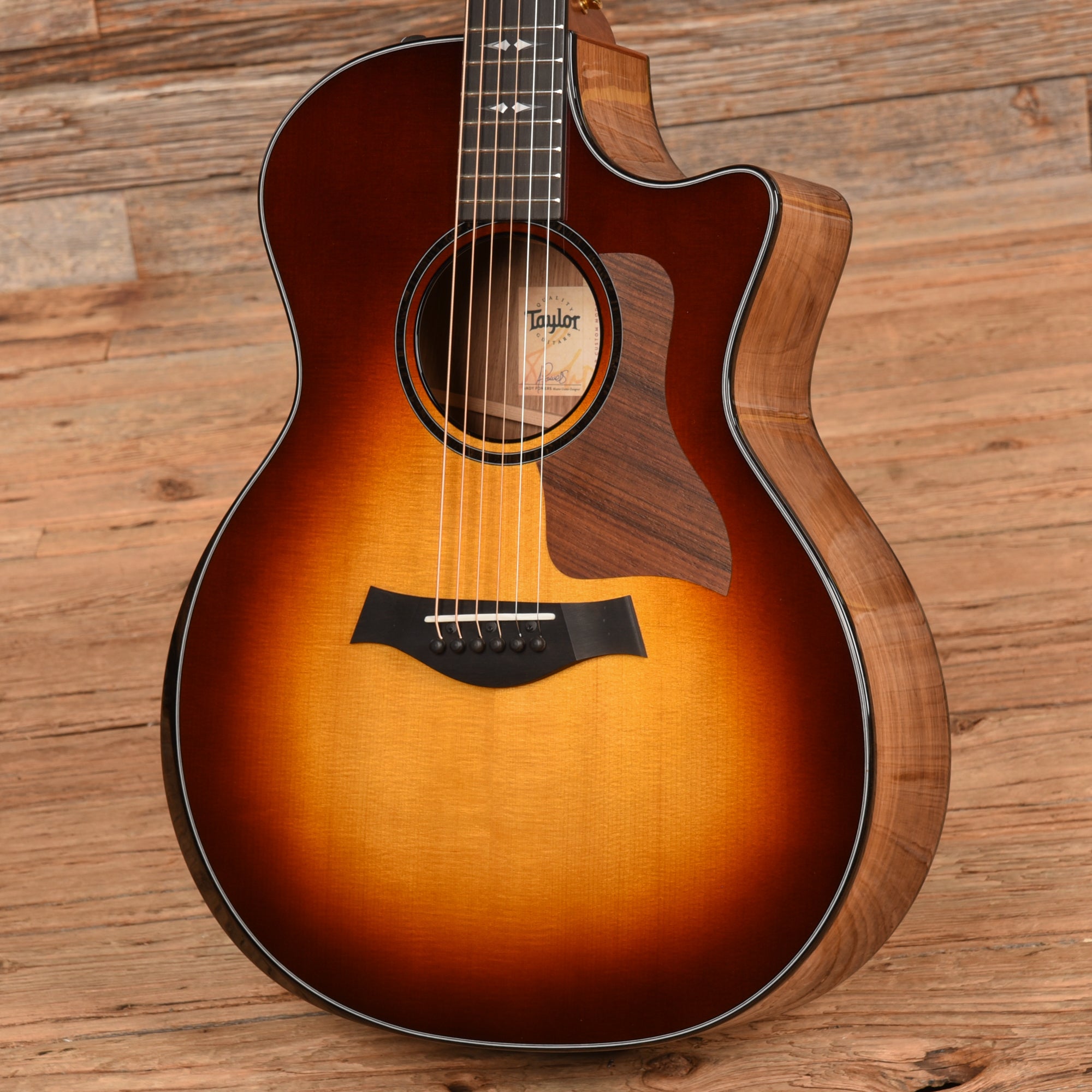 Taylor Custom Grand Auditorium Honduran Rosewood & Lutz Spruce w/Ebony Binding & Figured Mahogany Neck Tobacco Sunburst 2022 Acoustic Guitars / OM and Auditorium