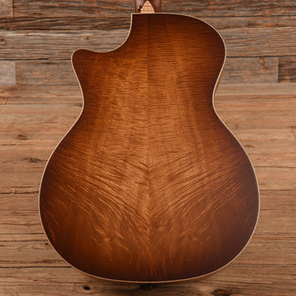 Taylor Custom Grand Auditorium Master Grade Koa w/Figured Maple Binding & Bouquet Inlay Satin Shaded Edgeburst 2022 Acoustic Guitars / OM and Auditorium