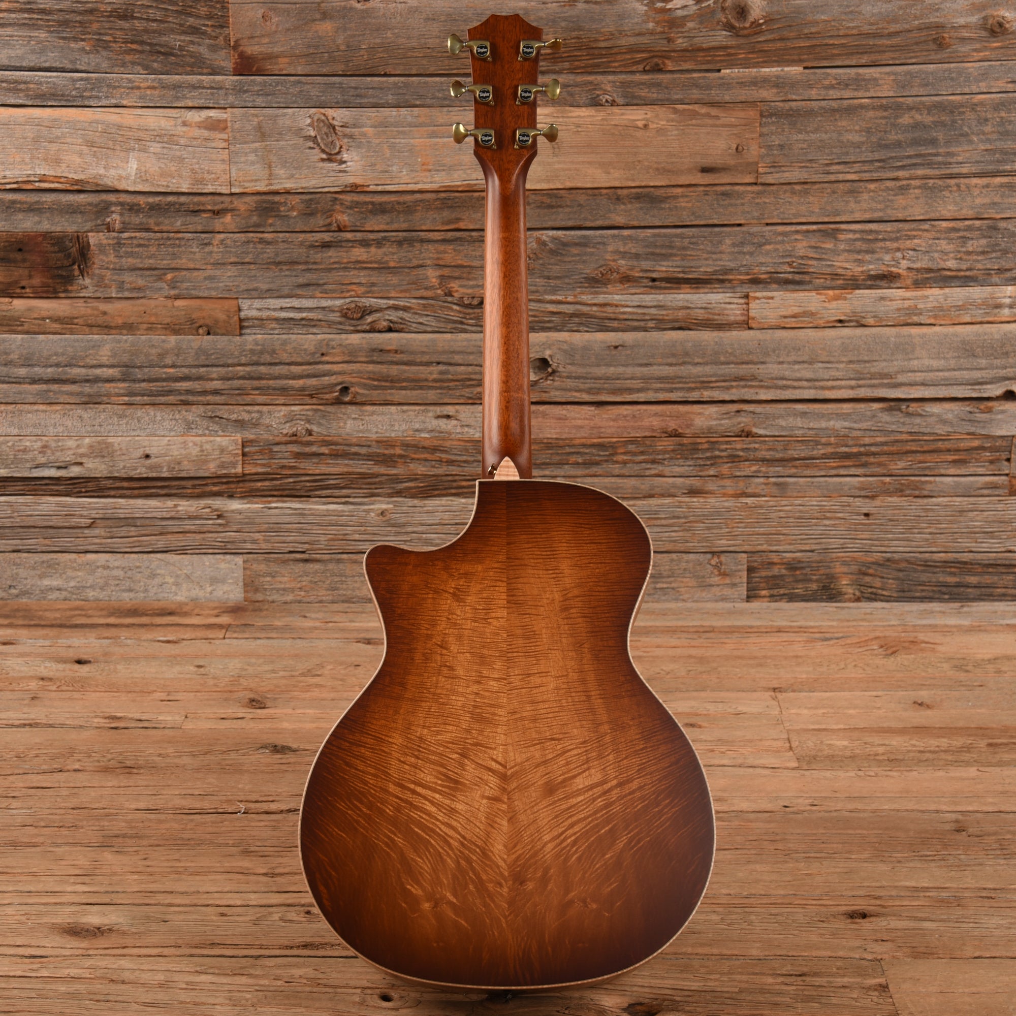 Taylor Custom Grand Auditorium Master Grade Koa w/Figured Maple Binding & Bouquet Inlay Satin Shaded Edgeburst 2022 Acoustic Guitars / OM and Auditorium
