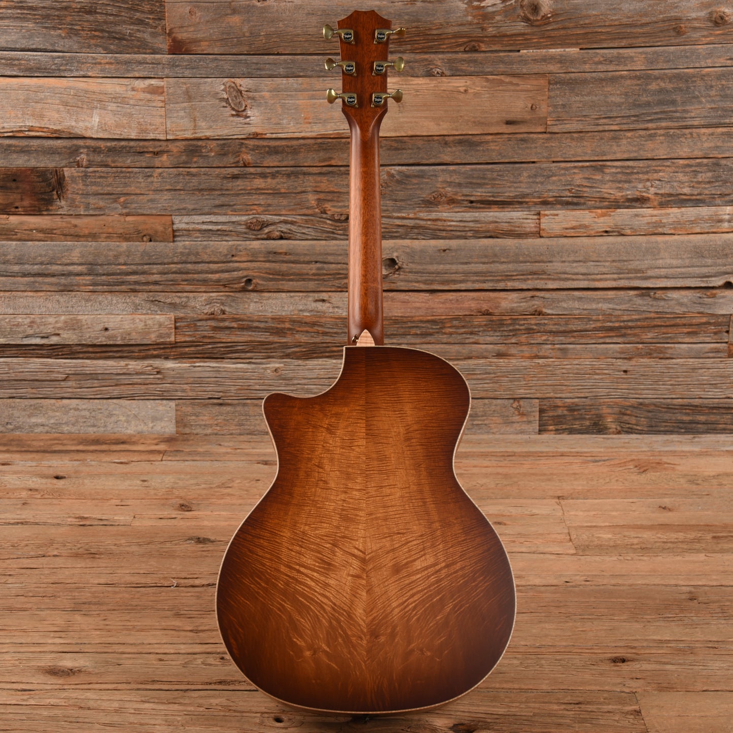 Taylor Custom Grand Auditorium Master Grade Koa w/Figured Maple Binding & Bouquet Inlay Satin Shaded Edgeburst 2022 Acoustic Guitars / OM and Auditorium