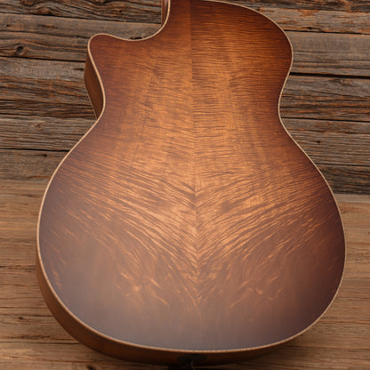 Taylor Custom Grand Auditorium Master Grade Koa w/Figured Maple Binding & Bouquet Inlay Satin Shaded Edgeburst 2022 Acoustic Guitars / OM and Auditorium