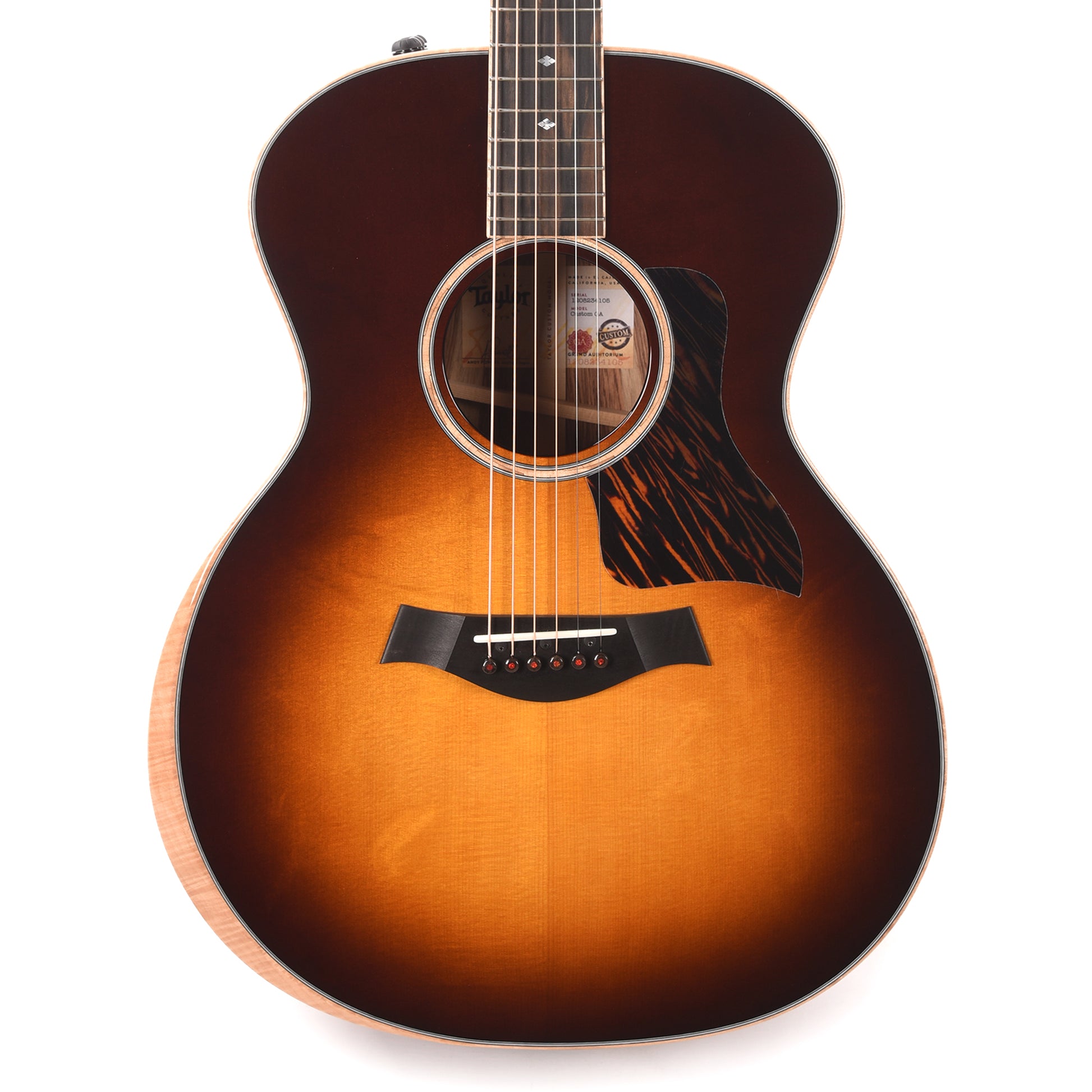 Taylor Custom Grand Auditorium Premium Bearclaw Sitka/Honduran Rosewood Tobacco Sunburst Top ES2 Acoustic Guitars / OM and Auditorium