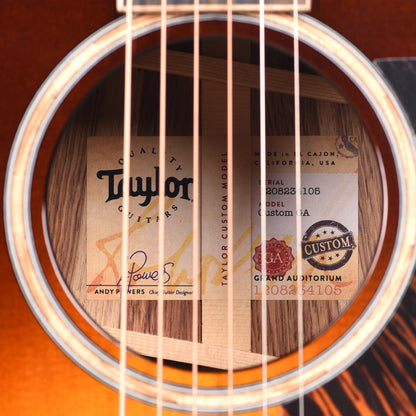 Taylor Custom Grand Auditorium Premium Bearclaw Sitka/Honduran Rosewood Tobacco Sunburst Top ES2 Acoustic Guitars / OM and Auditorium