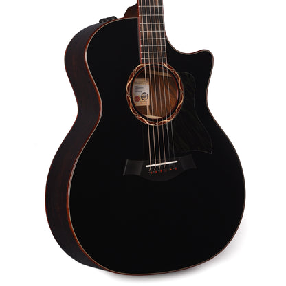 Taylor Custom Grand Auditorium Torrefied Sitka/Cocobolo Black Top ES2 w/Bloodwood Binding Acoustic Guitars / OM and Auditorium