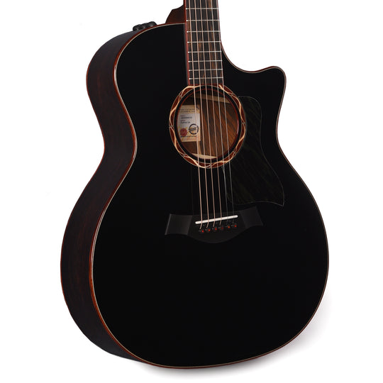 Taylor Custom Grand Auditorium Torrefied Sitka/Cocobolo Black Top ES2 w/Bloodwood Binding Acoustic Guitars / OM and Auditorium