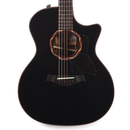 Taylor Custom Grand Auditorium Torrefied Sitka/Cocobolo Black Top ES2 w/Bloodwood Binding Acoustic Guitars / OM and Auditorium
