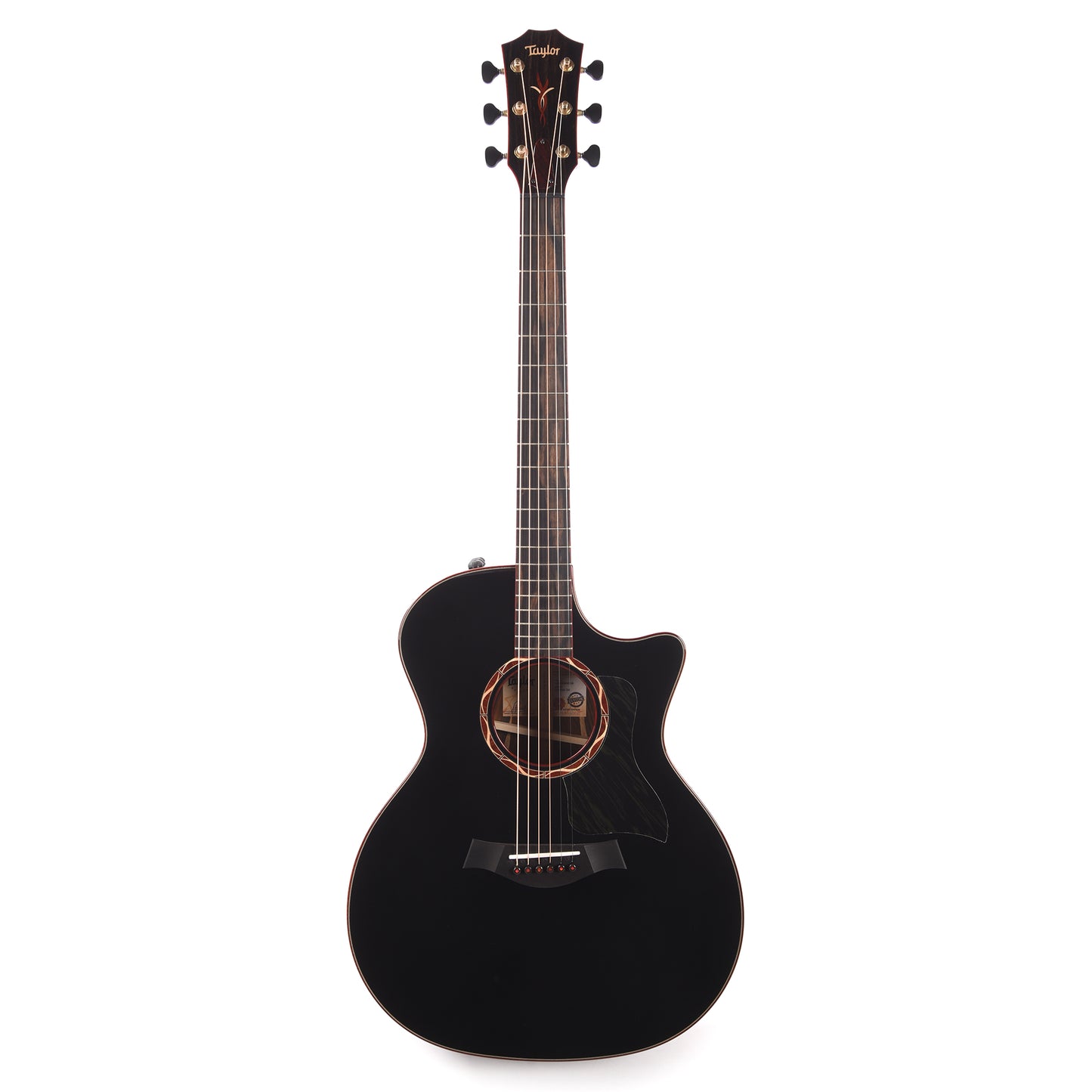 Taylor Custom Grand Auditorium Torrefied Sitka/Cocobolo Black Top ES2 w/Bloodwood Binding Acoustic Guitars / OM and Auditorium