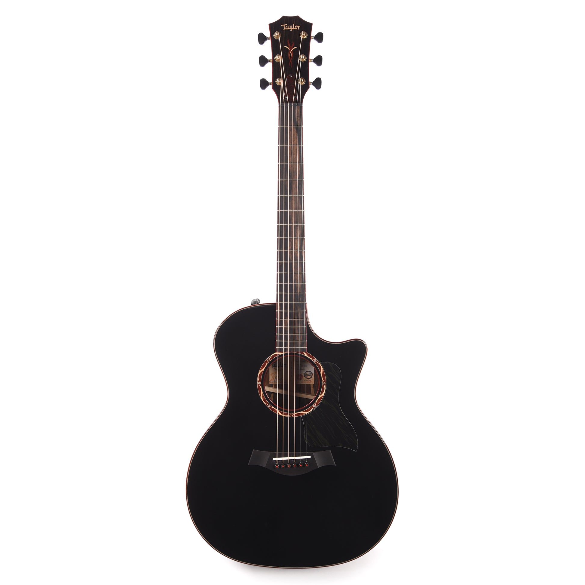 Taylor Custom Grand Auditorium Torrefied Sitka/Cocobolo Black Top ES2 w/Bloodwood Binding Acoustic Guitars / OM and Auditorium