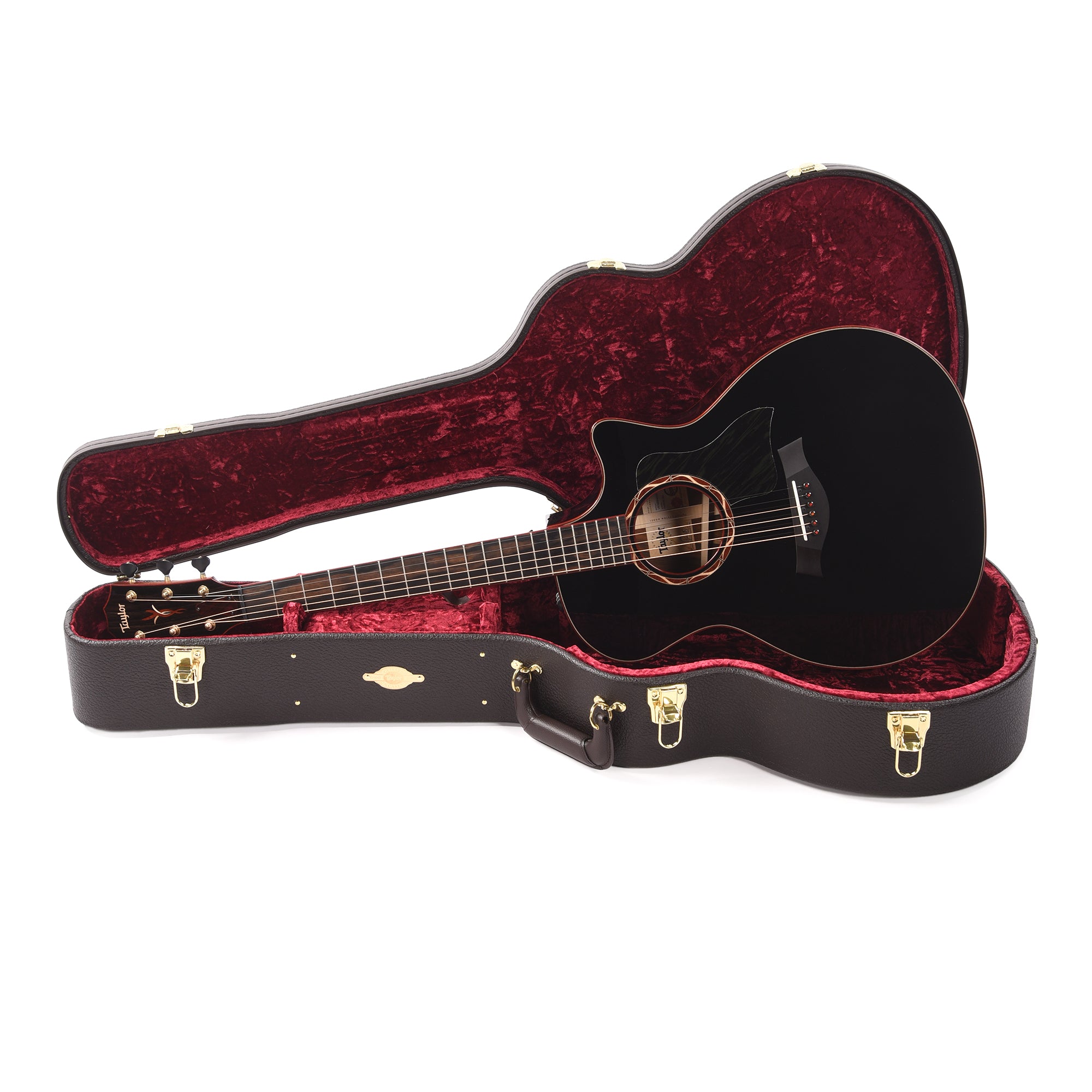 Taylor Custom Grand Auditorium Torrefied Sitka/Cocobolo Black Top ES2 w/Bloodwood Binding Acoustic Guitars / OM and Auditorium