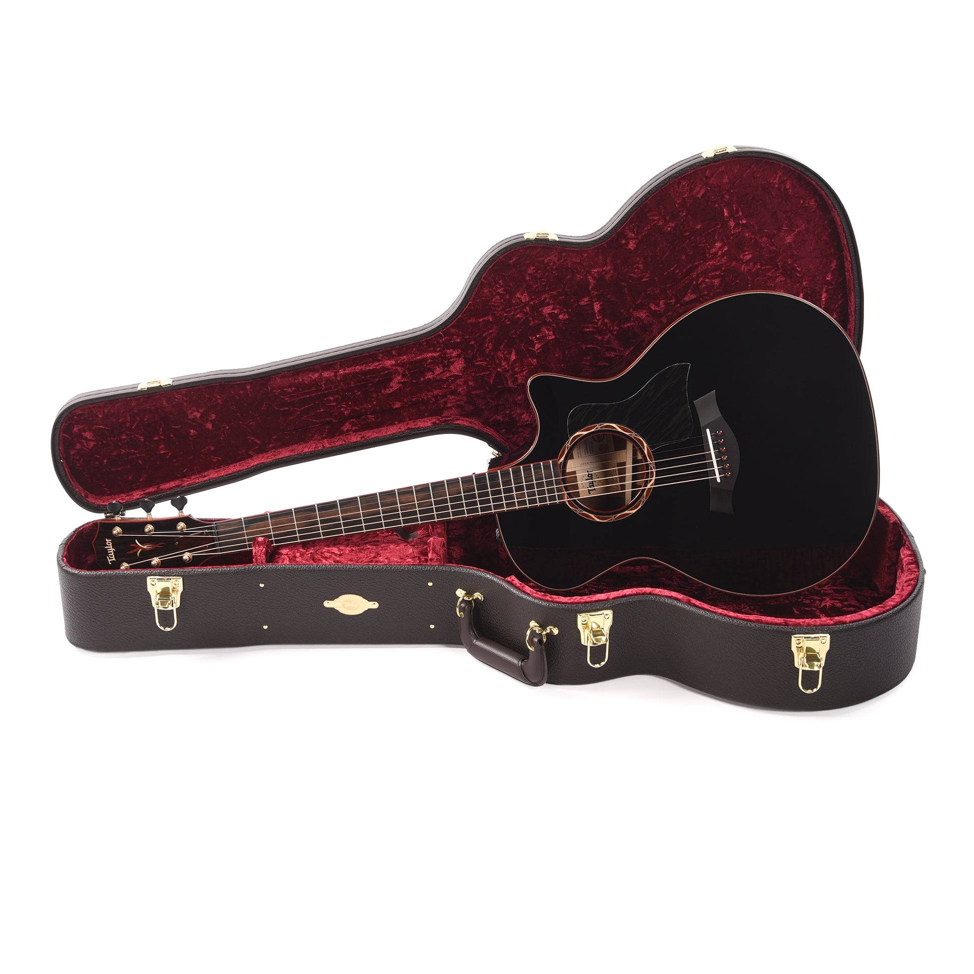 Taylor Custom Grand Auditorium Torrefied Sitka/Cocobolo Black Top ES2 w/Bloodwood Binding Acoustic Guitars / OM and Auditorium
