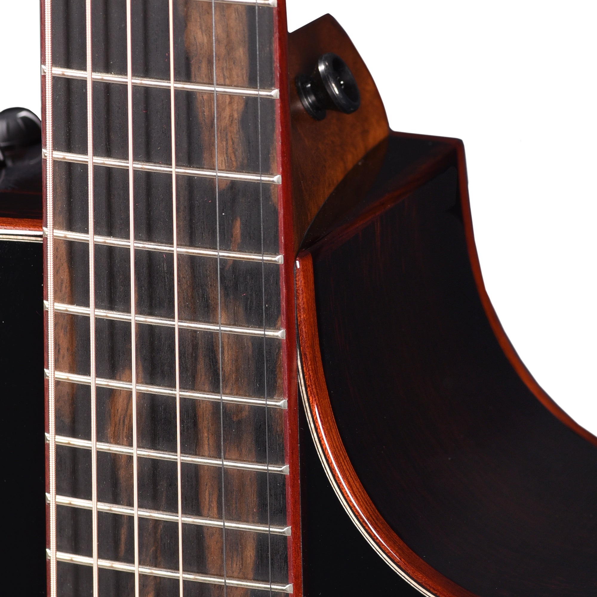 Taylor Custom Grand Auditorium Torrefied Sitka/Cocobolo Black Top ES2 w/Bloodwood Binding Acoustic Guitars / OM and Auditorium