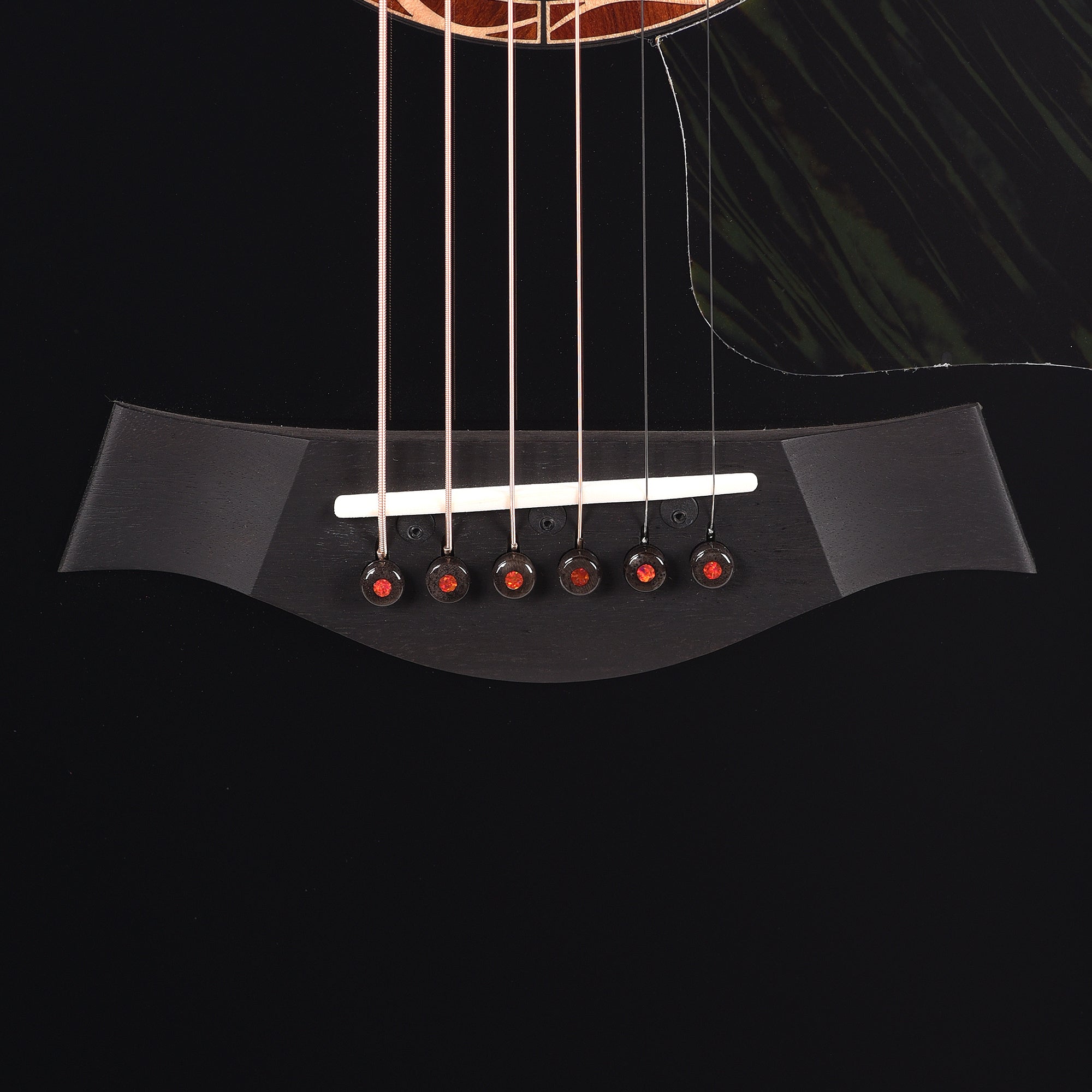 Taylor Custom Grand Auditorium Torrefied Sitka/Cocobolo Black Top ES2 w/Bloodwood Binding Acoustic Guitars / OM and Auditorium