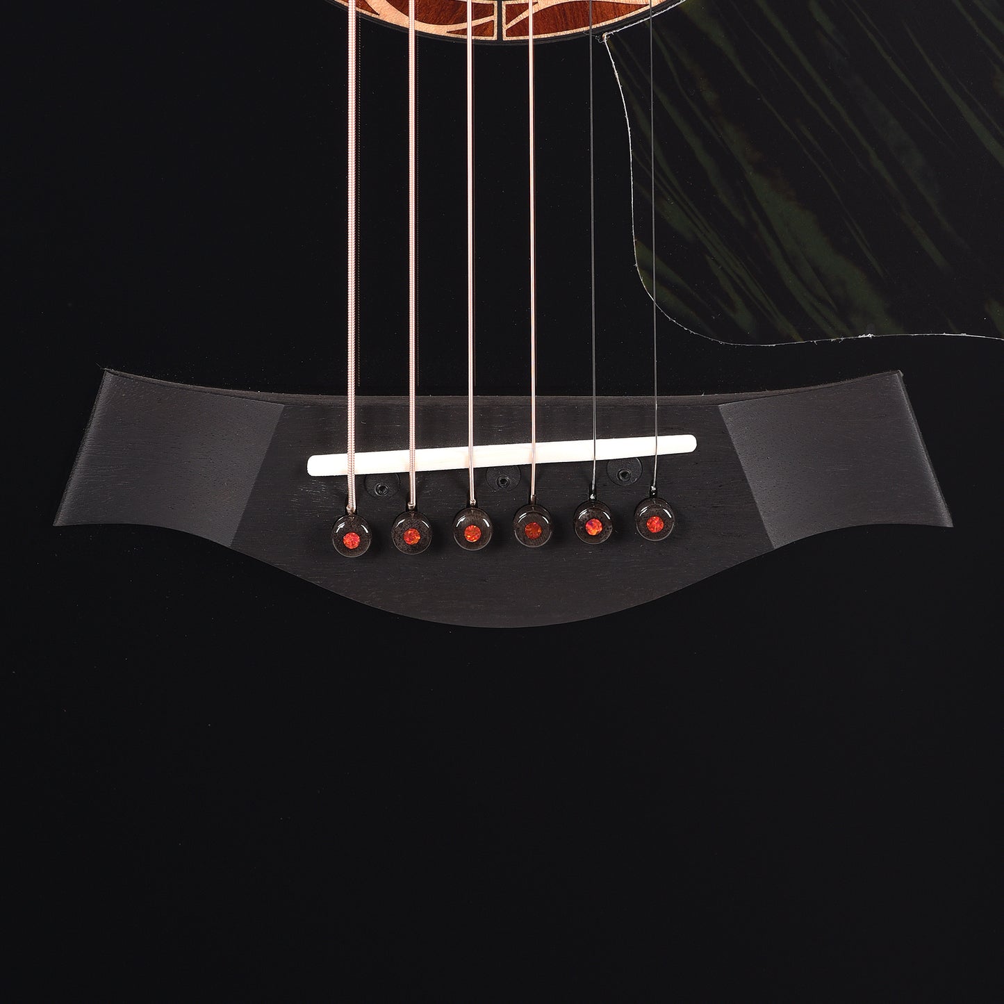 Taylor Custom Grand Auditorium Torrefied Sitka/Cocobolo Black Top ES2 w/Bloodwood Binding Acoustic Guitars / OM and Auditorium