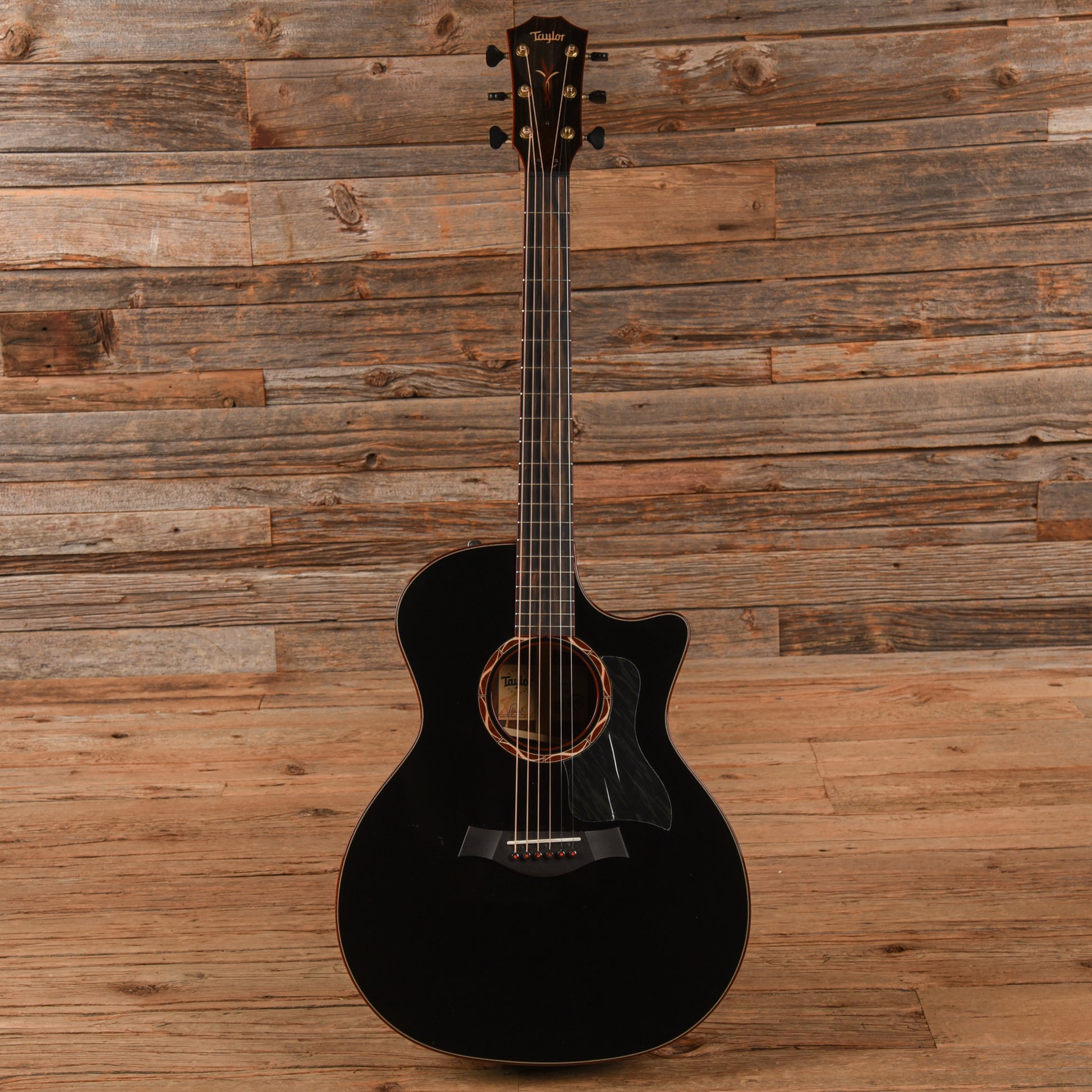 Taylor Custom Grand Auditorium Torrefied Sitka/Cocobolo Black Top ES2 w/Bloodwood Binding Acoustic Guitars / OM and Auditorium