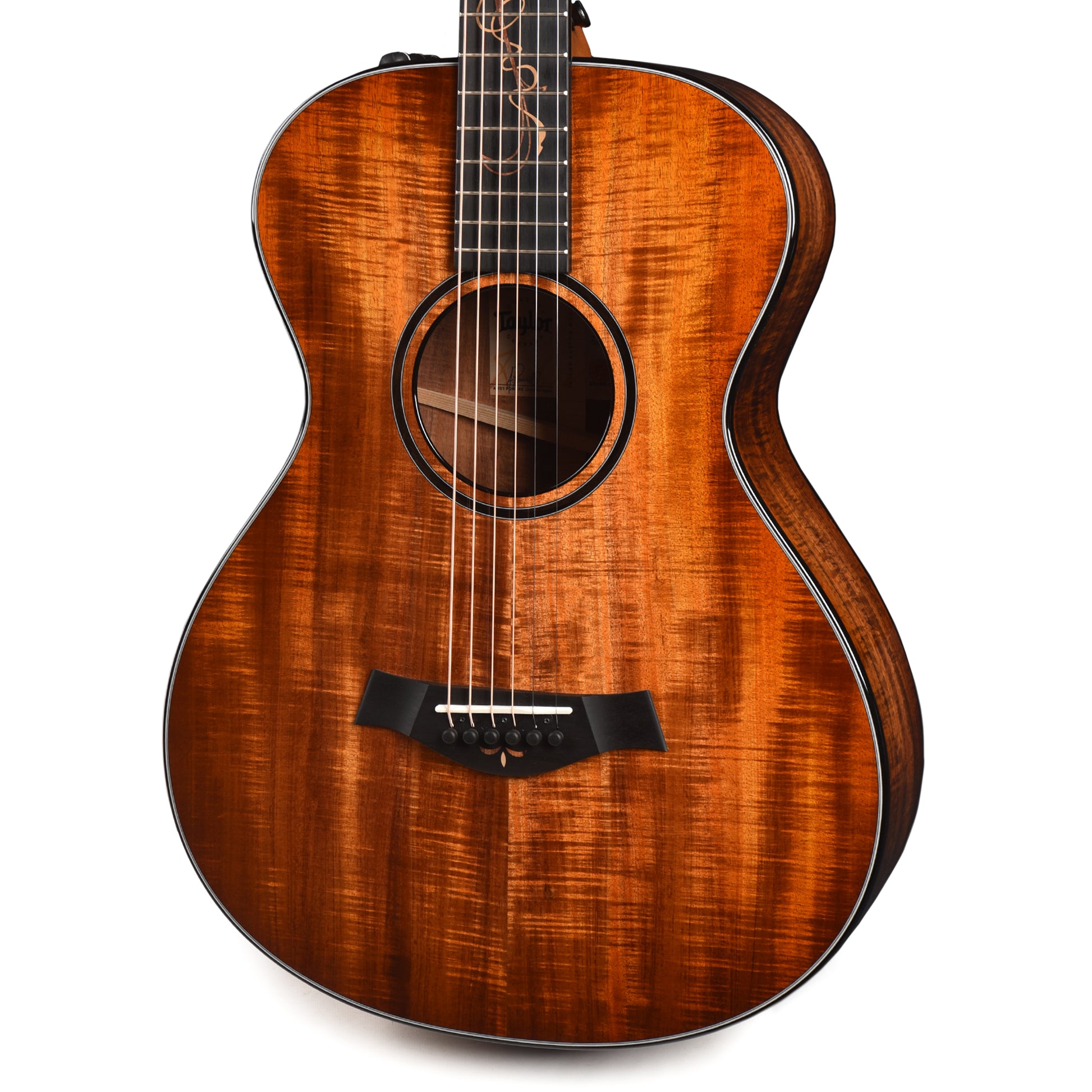 Taylor Custom Grand Concert 12-Fret Tasmanian Blackwood Antique Blonde w/Engraved Twist & Ocean Vine Inlays Acoustic Guitars / OM and Auditorium