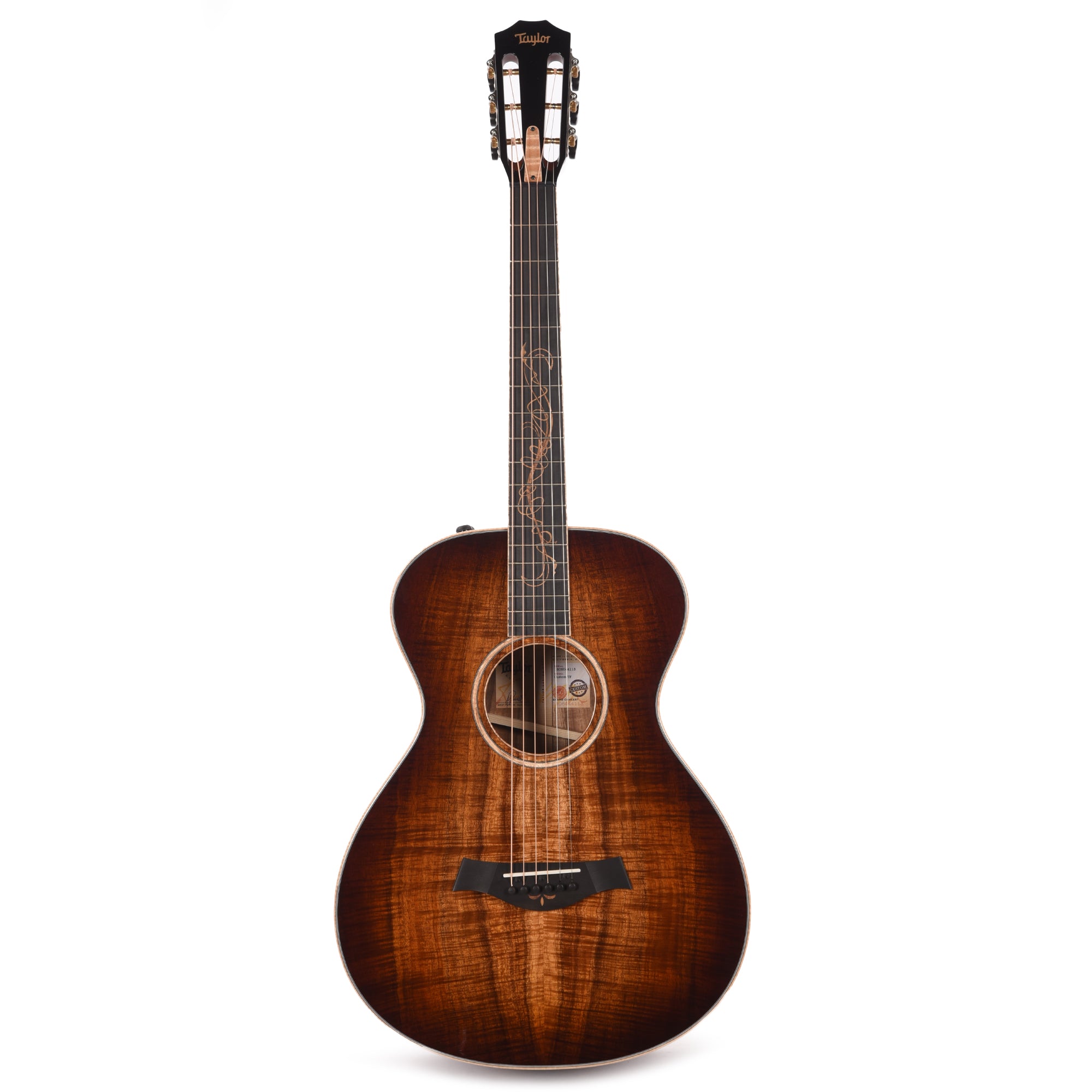 Taylor Custom Grand Concert AA Hawaiian Koa Shaded Edgeburst ES2 w/Figured Maple Binding Acoustic Guitars / OM and Auditorium