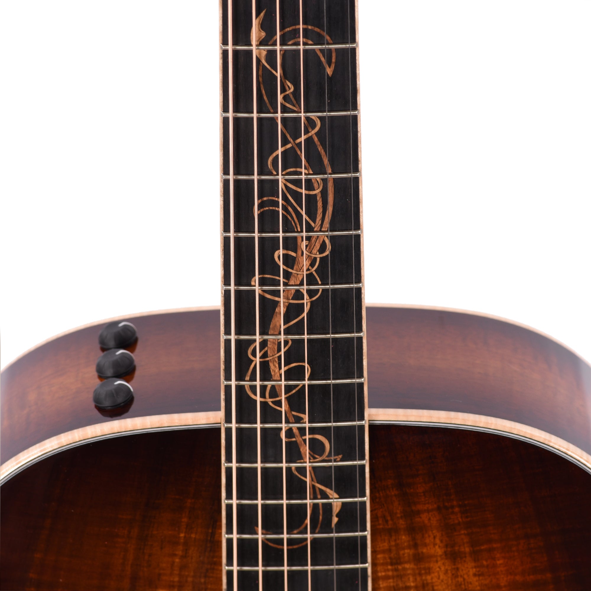 Taylor Custom Grand Concert AA Hawaiian Koa Shaded Edgeburst ES2 w/Figured Maple Binding Acoustic Guitars / OM and Auditorium