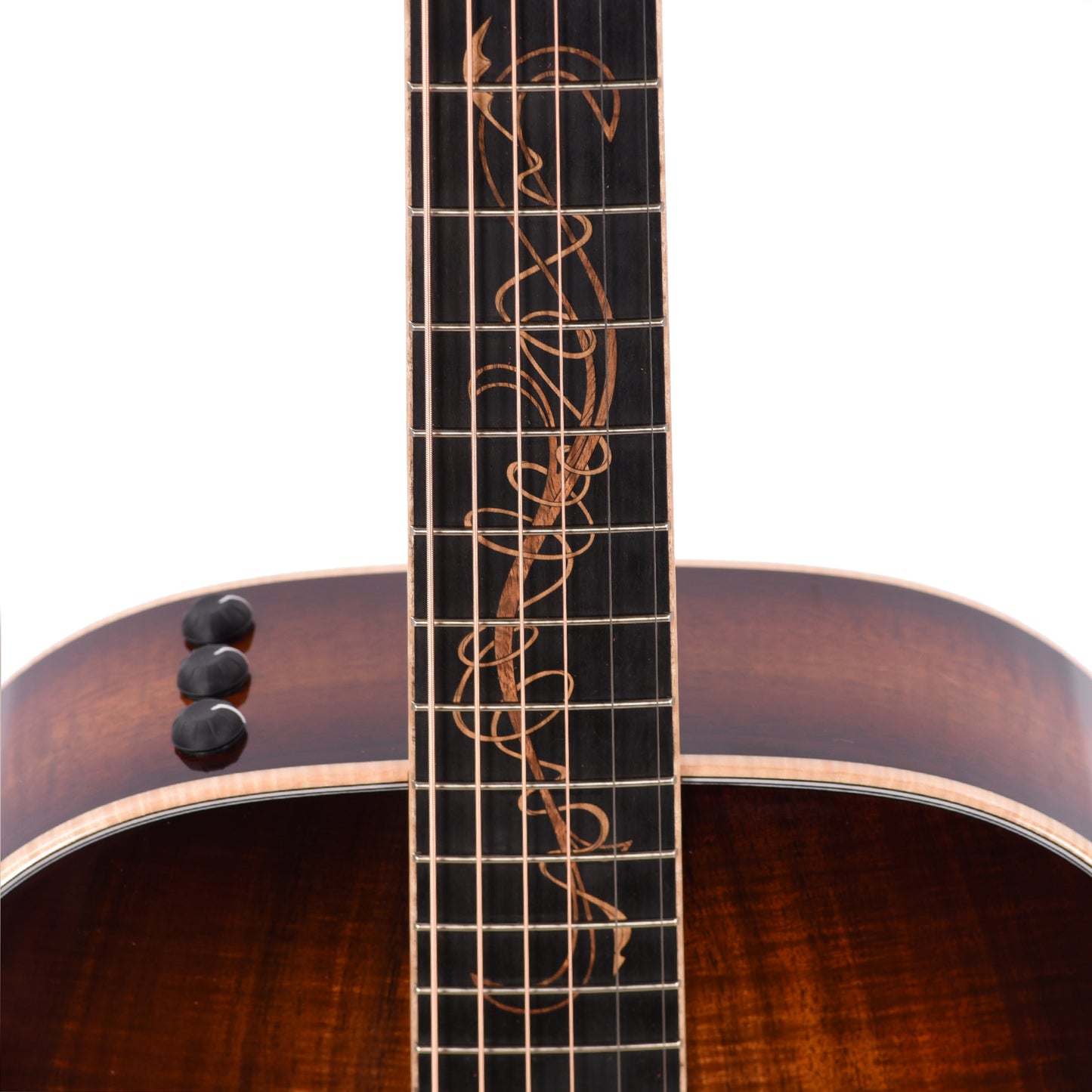 Taylor Custom Grand Concert AA Hawaiian Koa Shaded Edgeburst ES2 w/Figured Maple Binding Acoustic Guitars / OM and Auditorium