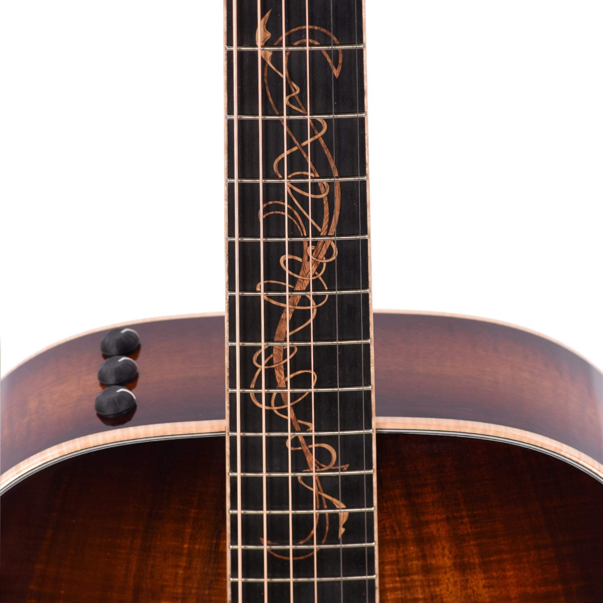 Taylor Custom Grand Concert AA Hawaiian Koa Shaded Edgeburst ES2 w/Figured Maple Binding Acoustic Guitars / OM and Auditorium