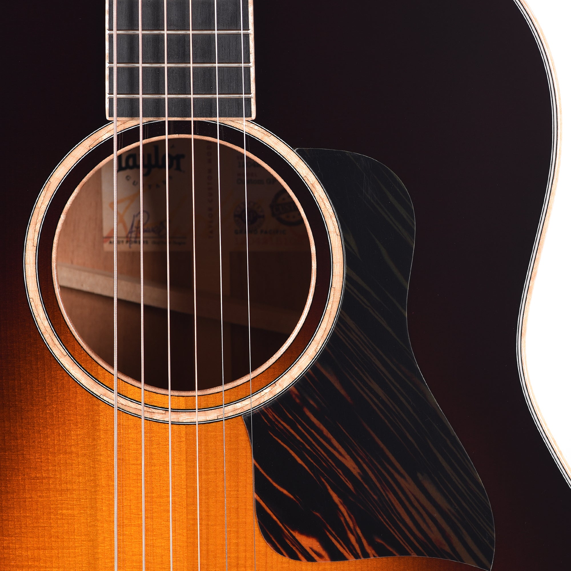 Taylor Custom Grand Pacific European Spruce/Mahogany Vintage Sunburst Top w/Figured Maple Binding Acoustic Guitars / OM and Auditorium