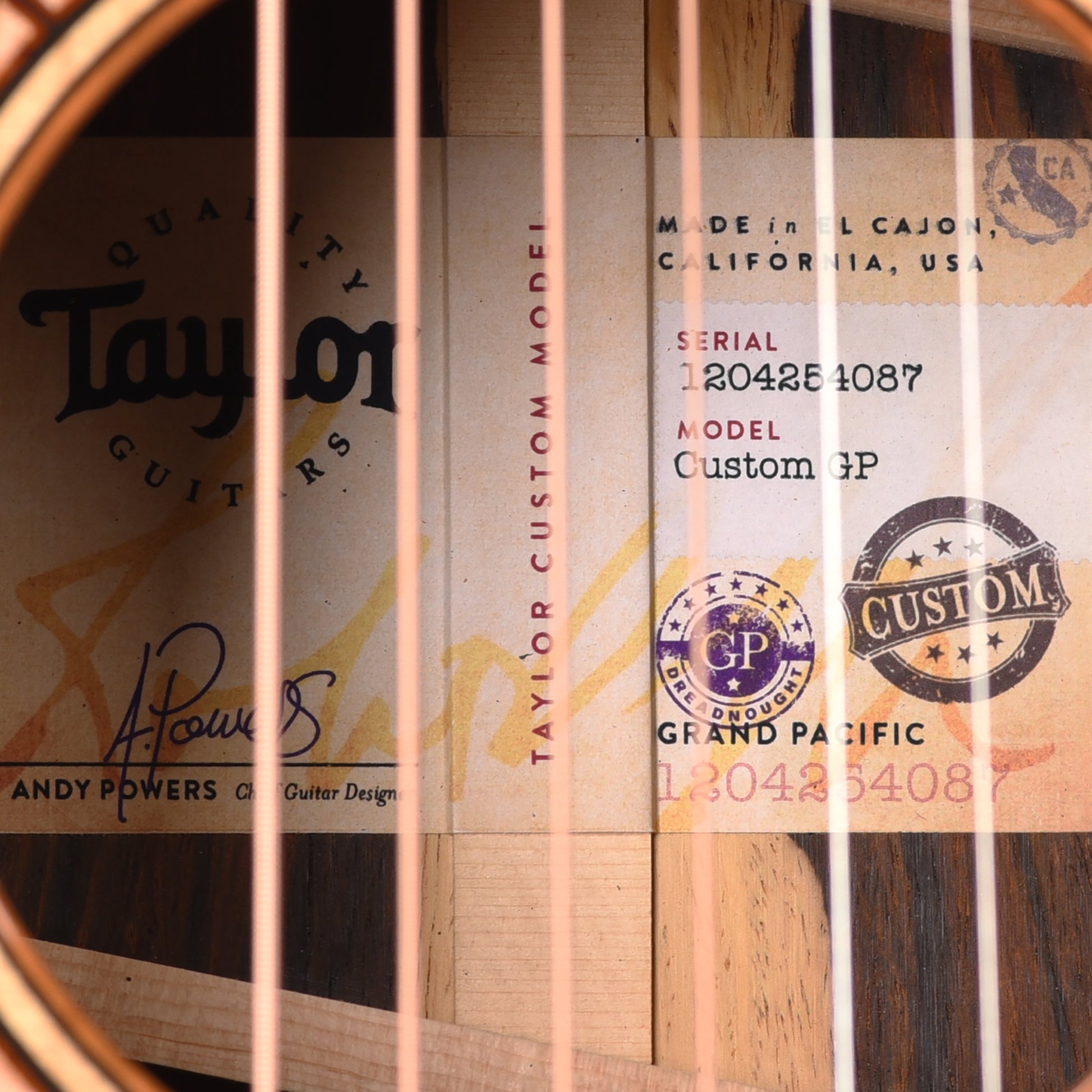 Taylor Custom Grand Pacific Premiun Bearclaw Sitka/Cocobolo Aged Toner Top ES2 w/Hawaiian Koa Binding Acoustic Guitars / OM and Auditorium