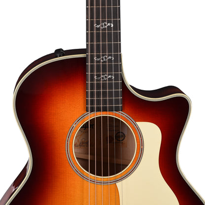 Taylor Custom "The Catch" #18 NAMM 2025 Grand Auditorium Lutz Spruce/Maple Desert Dawn ES2 Acoustic Guitars / OM and Auditorium