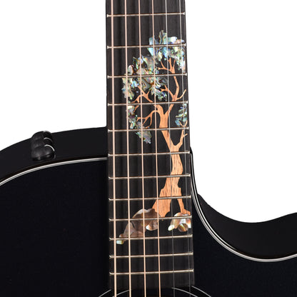 Taylor Custom "The Catch" #48 NAMM 2025 Grand Auditorium Shamel Ash Dark Turquoise Metallic Acoustic Guitars / OM and Auditorium