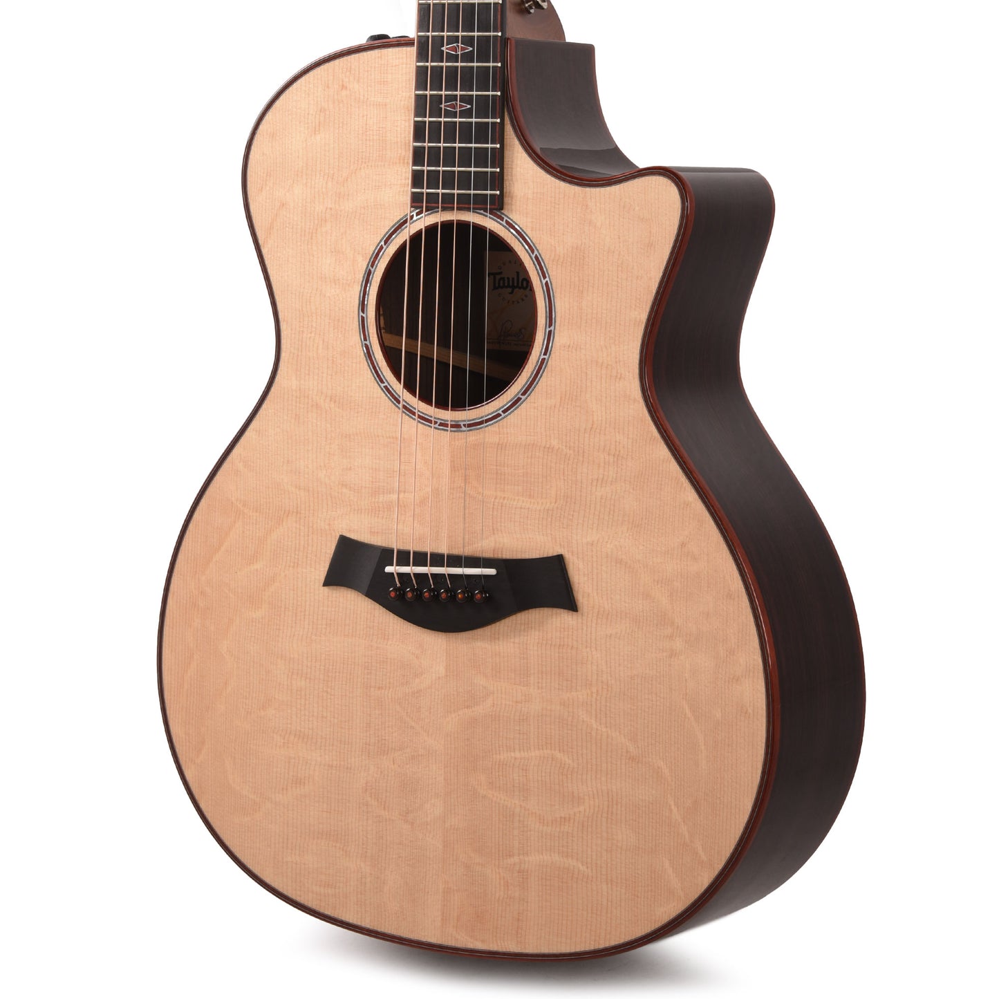Taylor Custom "The Catch" NAMM 2024 #14 C14ce Grand Auditorium Bearclaw Sitka/AA Indian Rosewood Natural Acoustic Guitars / OM and Auditorium