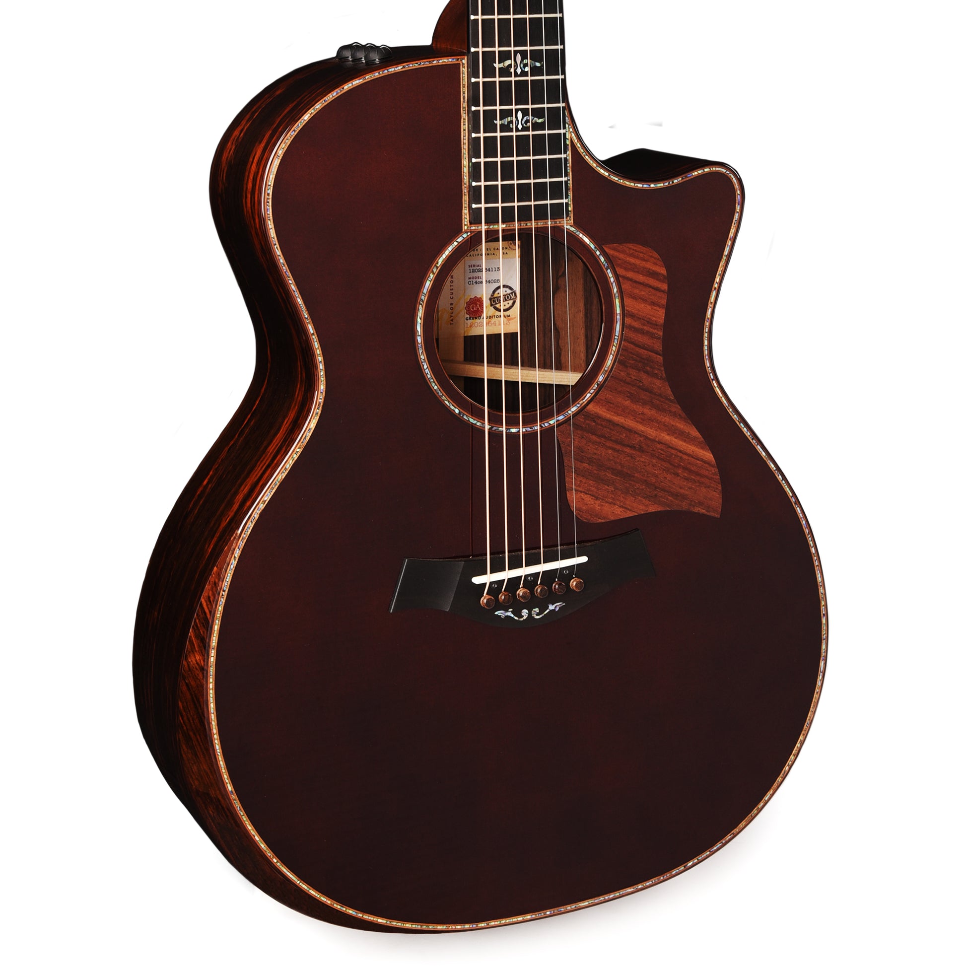 Taylor Custom "The Catch" NAMM 2024 #25 C14ce Grand Auditorium Western Red Cedar/East Indian Rosewood Brown Sugar Mocha Acoustic Guitars / OM and Auditorium