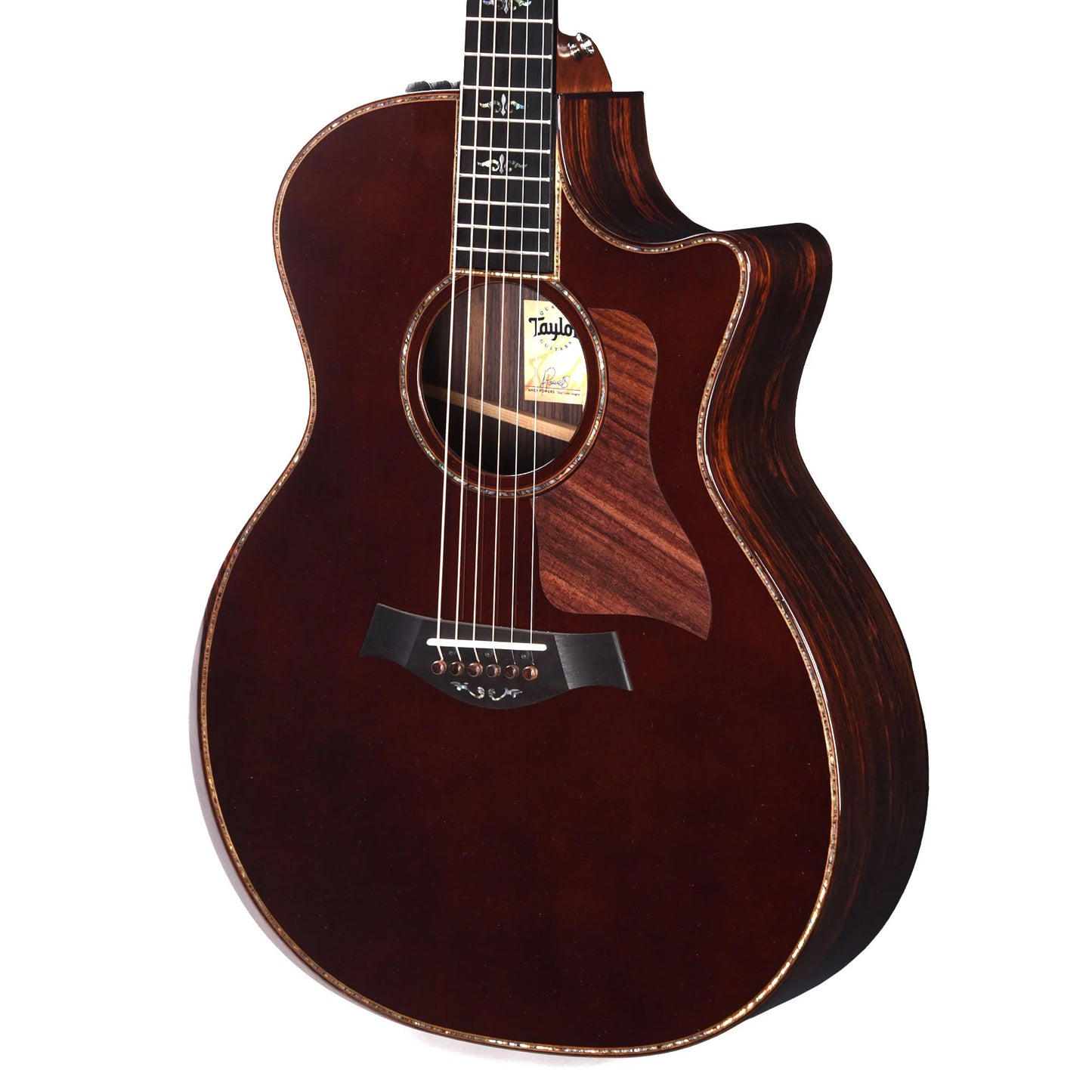 Taylor Custom "The Catch" NAMM 2024 #25 C14ce Grand Auditorium Western Red Cedar/East Indian Rosewood Brown Sugar Mocha Acoustic Guitars / OM and Auditorium