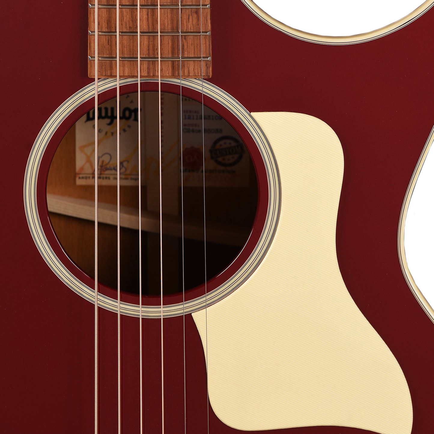 Taylor Custom "The Catch" NAMM 2025 #38 C24ce Grand Auditorium Mahogany Candy Apple Red Acoustic Guitars / OM and Auditorium