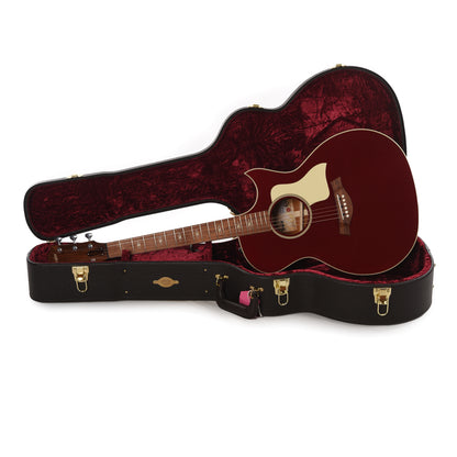 Taylor Custom "The Catch" NAMM 2025 #38 C24ce Grand Auditorium Mahogany Candy Apple Red Acoustic Guitars / OM and Auditorium
