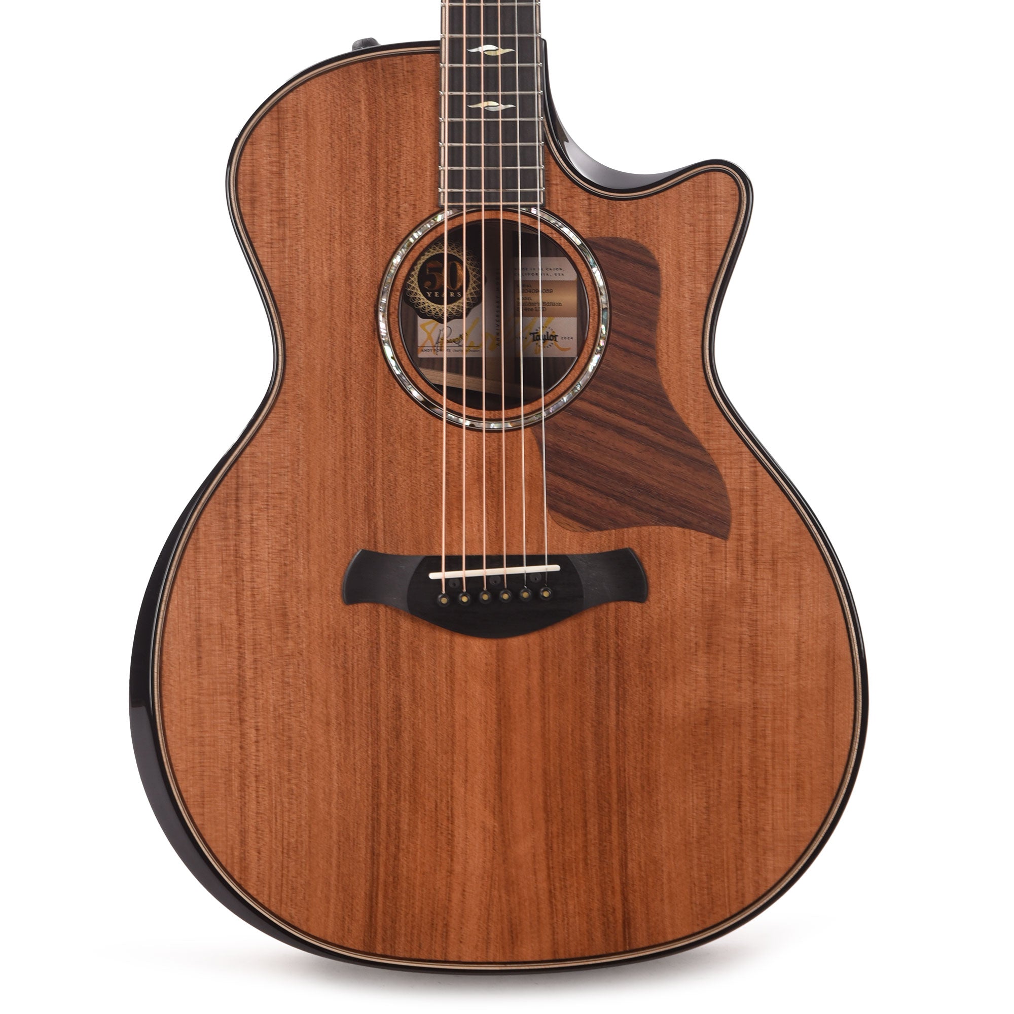 Taylor Limited 50th Anniversary Builder's Edition 814ce Grand Auditorium Sinker Redwood/Rosewood Natural Top Acoustic Guitars / OM and Auditorium