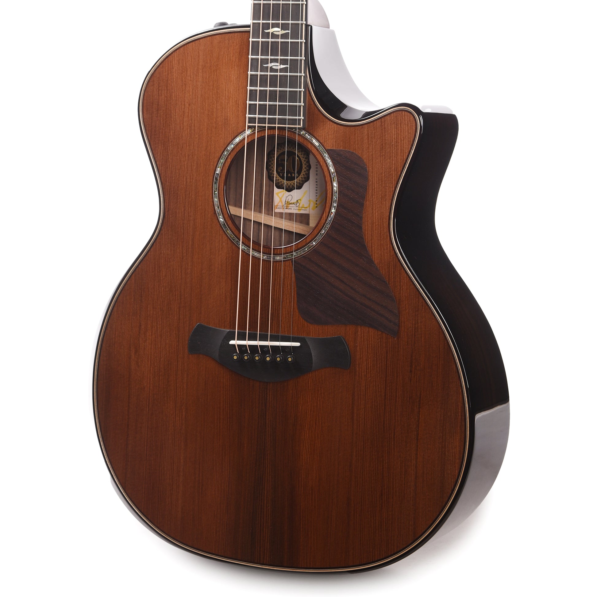 Taylor Limited 50th Anniversary Builder's Edition 814ce Grand Auditorium Sinker Redwood/Rosewood Natural Top Acoustic Guitars / OM and Auditorium