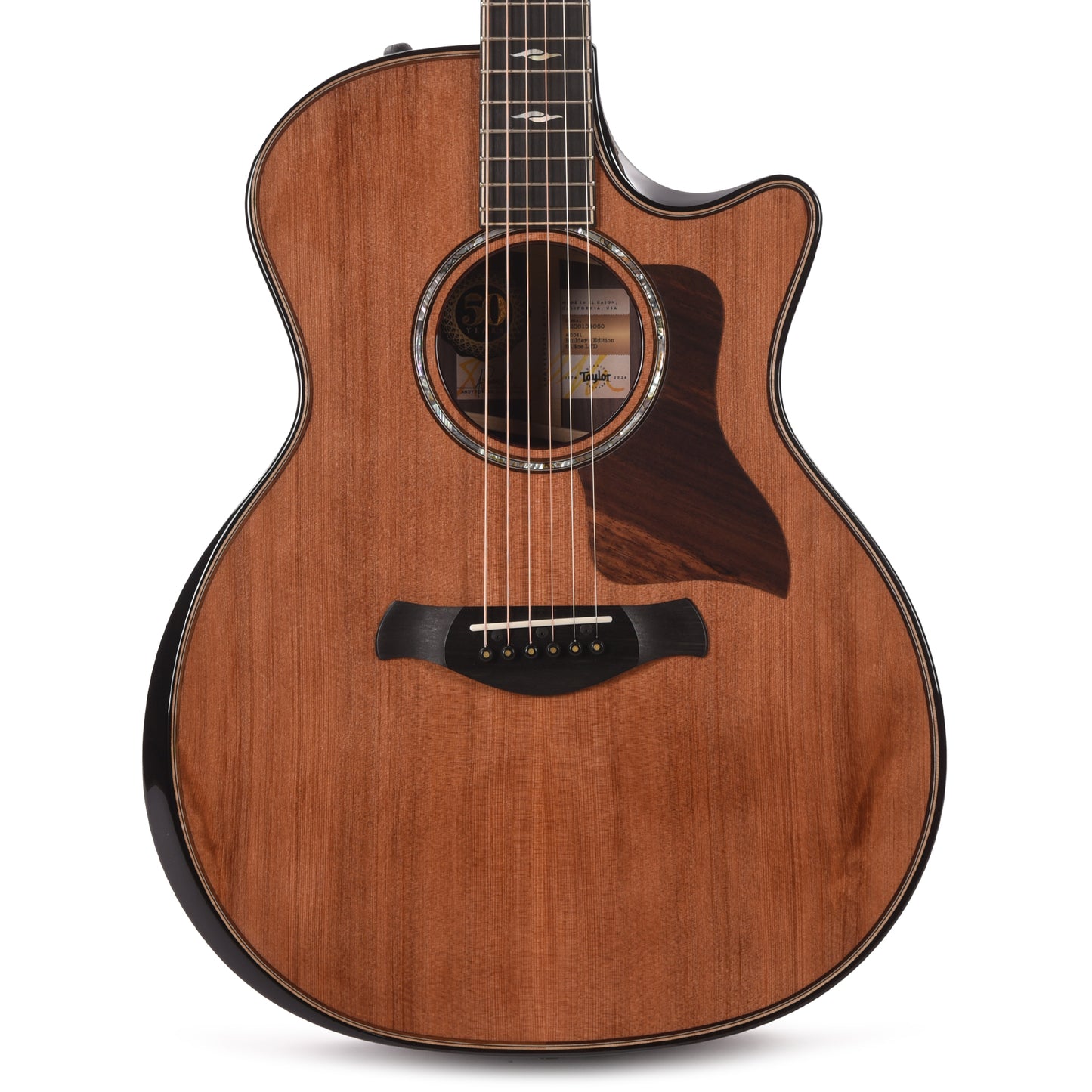 Taylor Limited 50th Anniversary Builder's Edition 814ce Grand Auditorium Sinker Redwood/Rosewood Natural Top Acoustic Guitars / OM and Auditorium