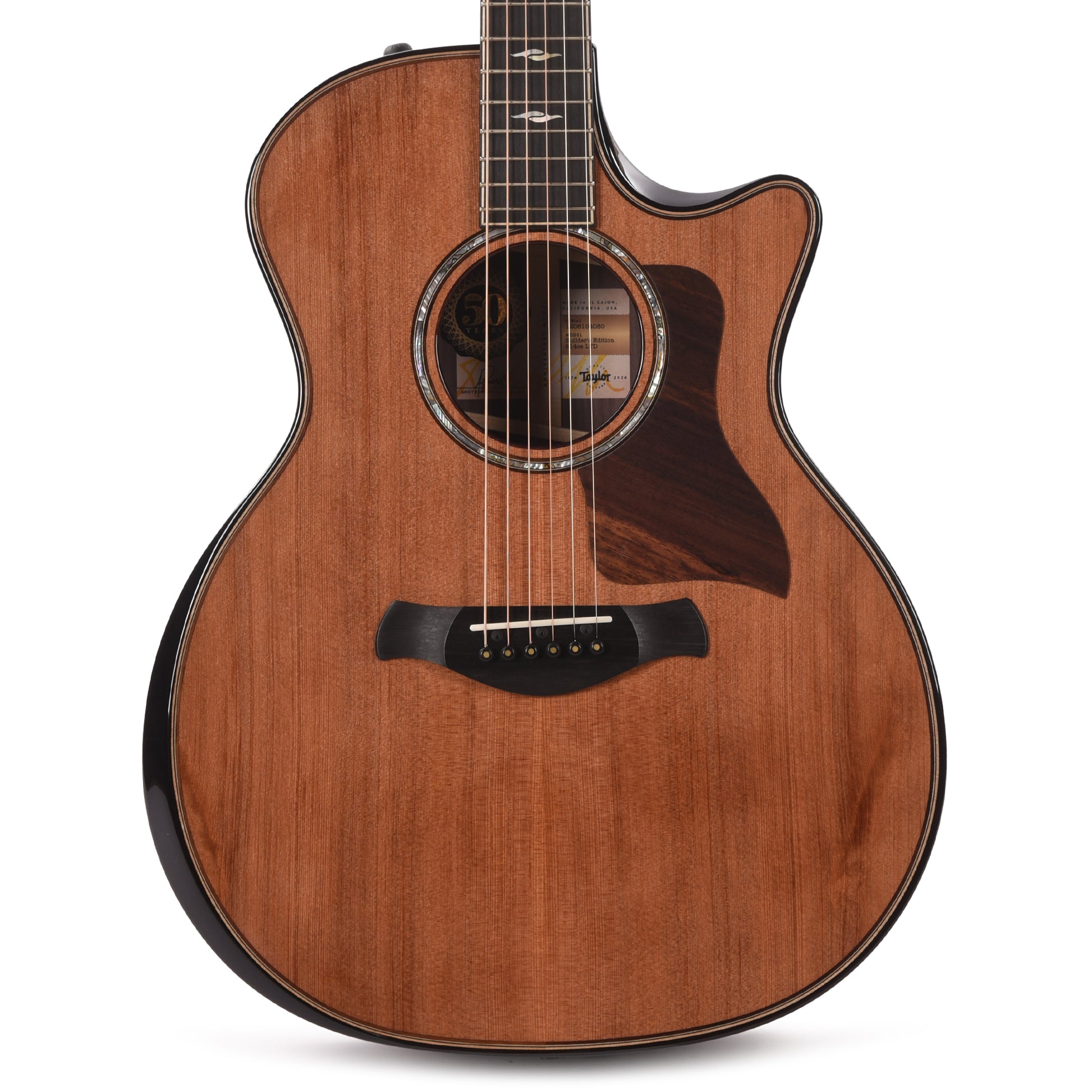 Taylor Limited 50th Anniversary Builder's Edition 814ce Grand Auditorium Sinker Redwood/Rosewood Natural Top Acoustic Guitars / OM and Auditorium